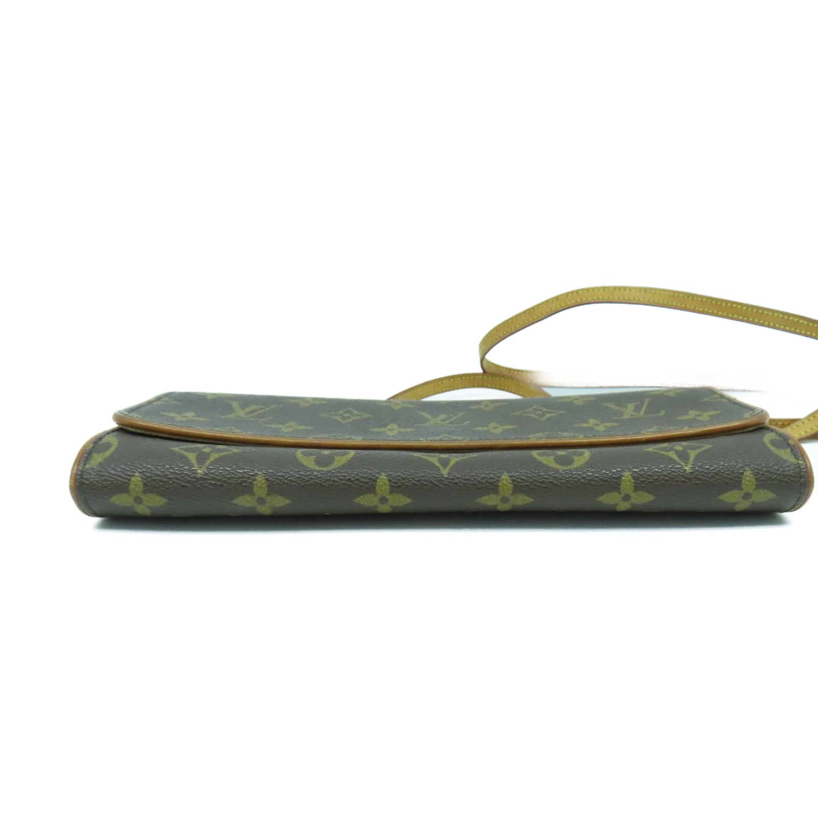 LOUIS VUITTON Monogram Pochette Twin PM金扣肩背袋啡色
