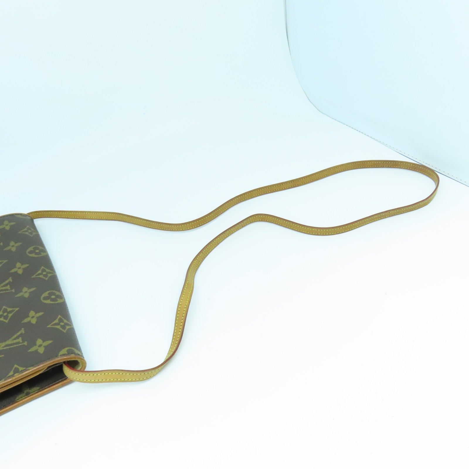 LOUIS VUITTON Monogram Pochette Twin PM金扣肩背袋啡色