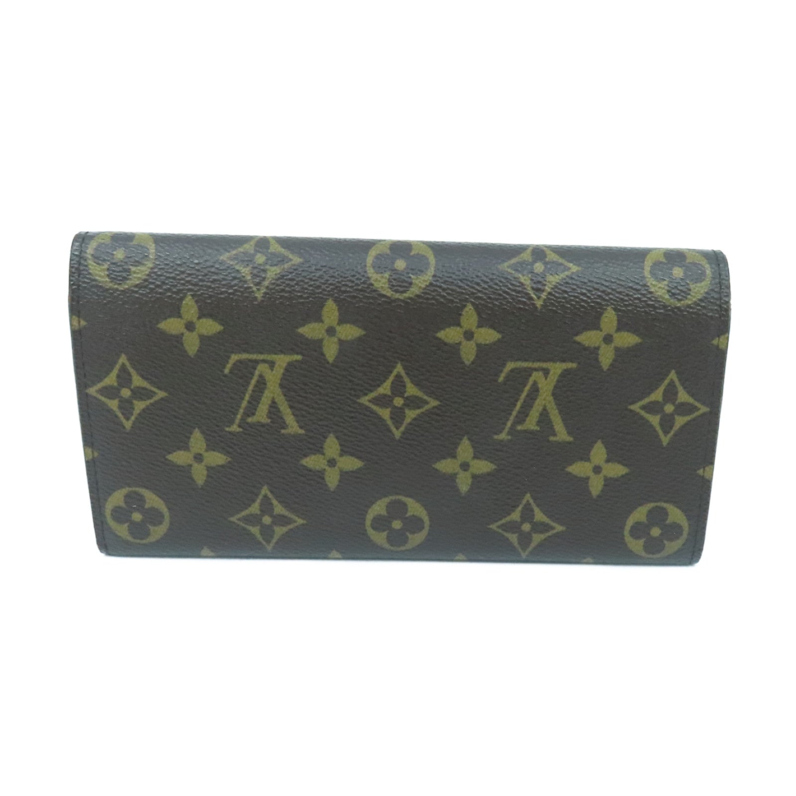 LOUIS VUITTON Monogram Emile Wallet金扣长钱包啡色/酒红色