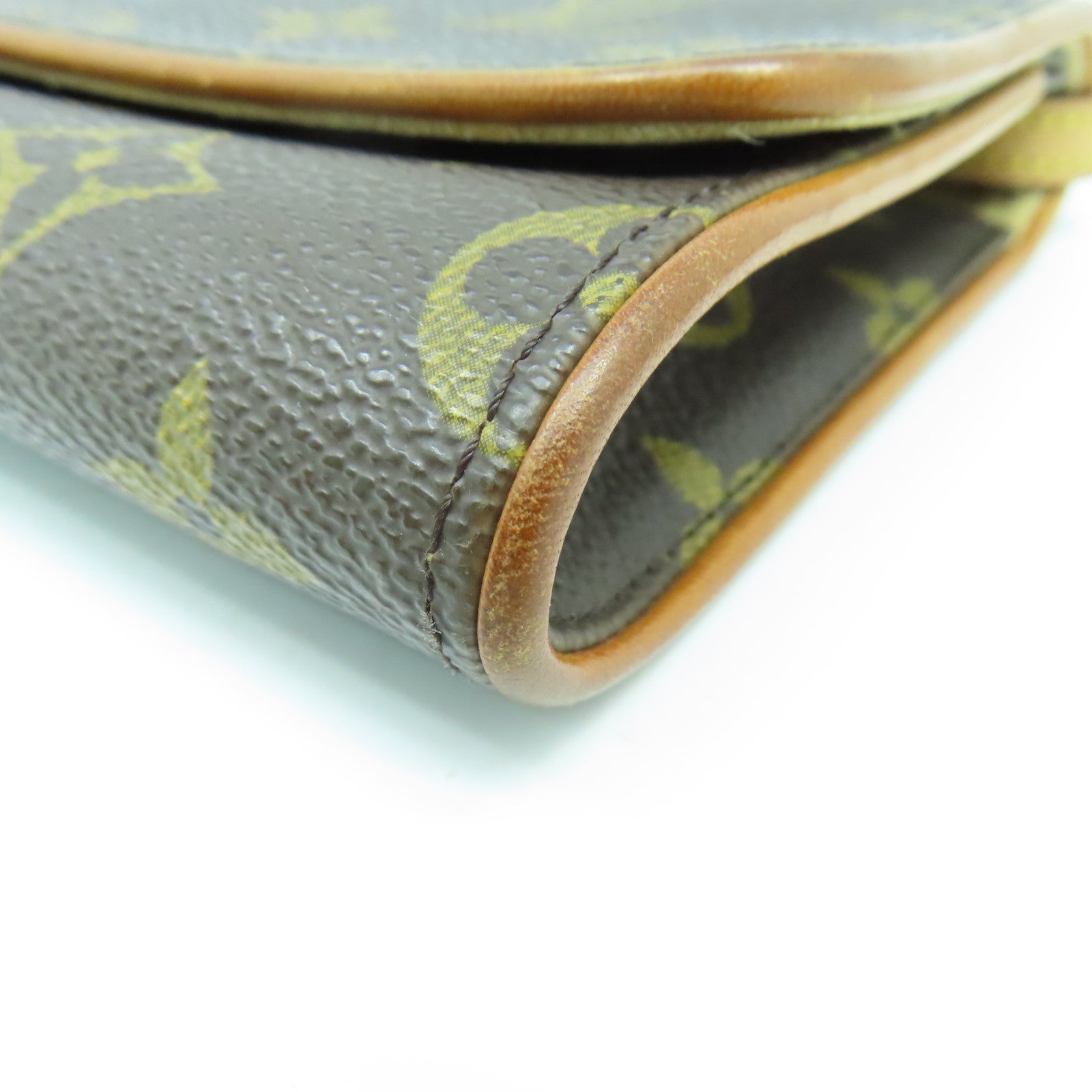 LOUIS VUITTON Monogram Pochette Twin PM金扣肩背袋啡色