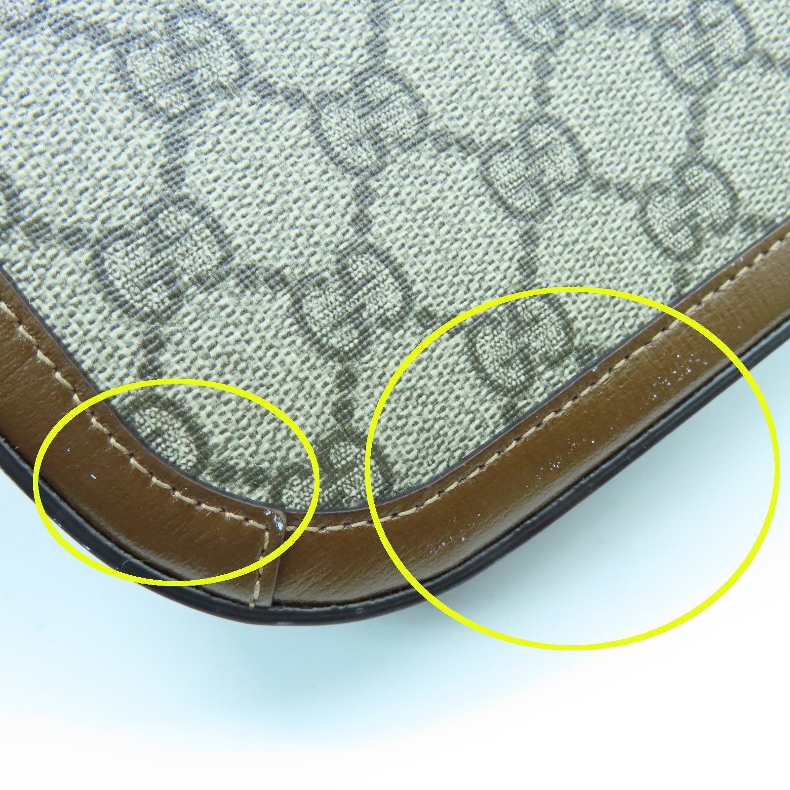 GUCCI 塗層皮革1955 Horsebit Mini金扣肩背袋啡色
