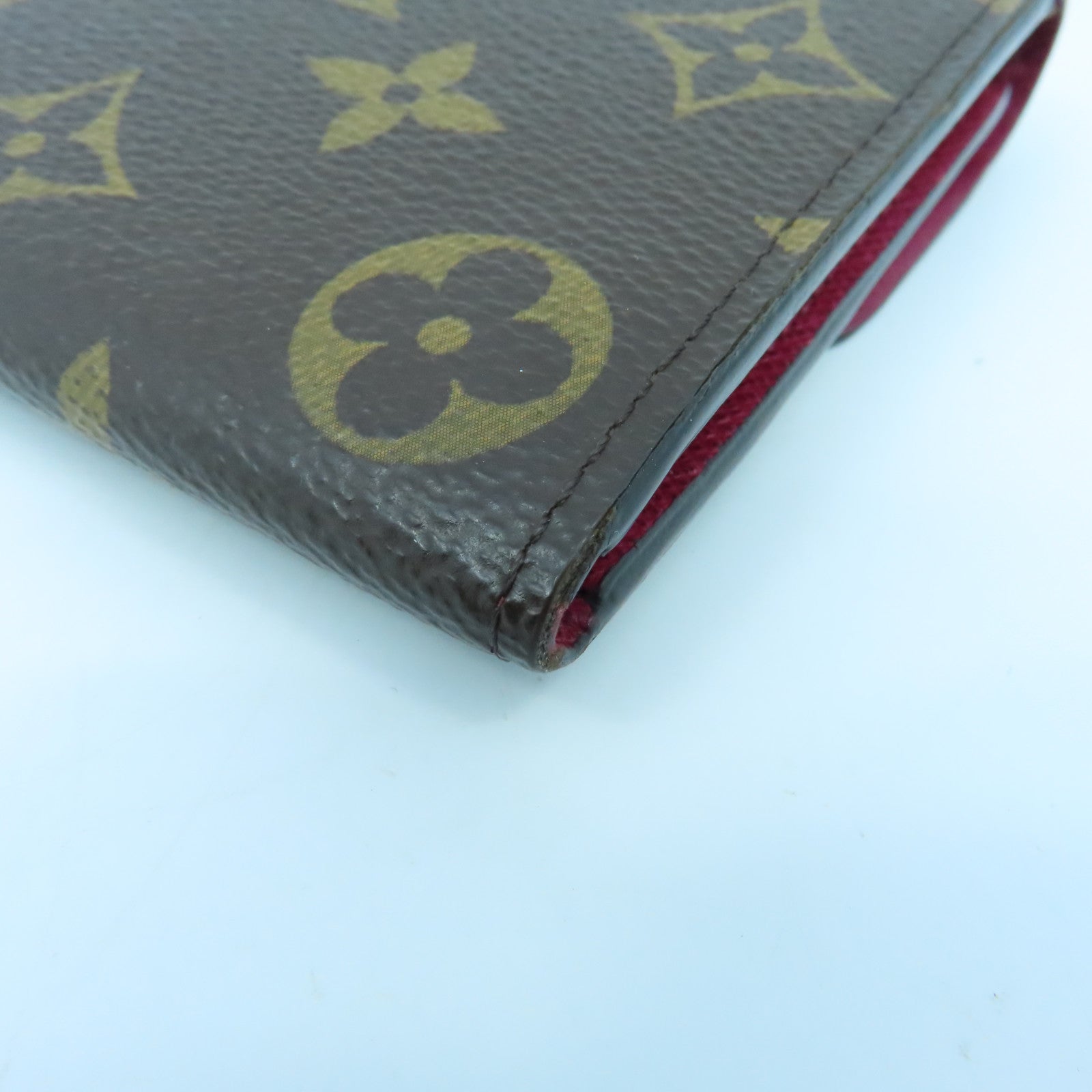 LOUIS VUITTON Monogram Emile Wallet金扣长钱包啡色/酒红色