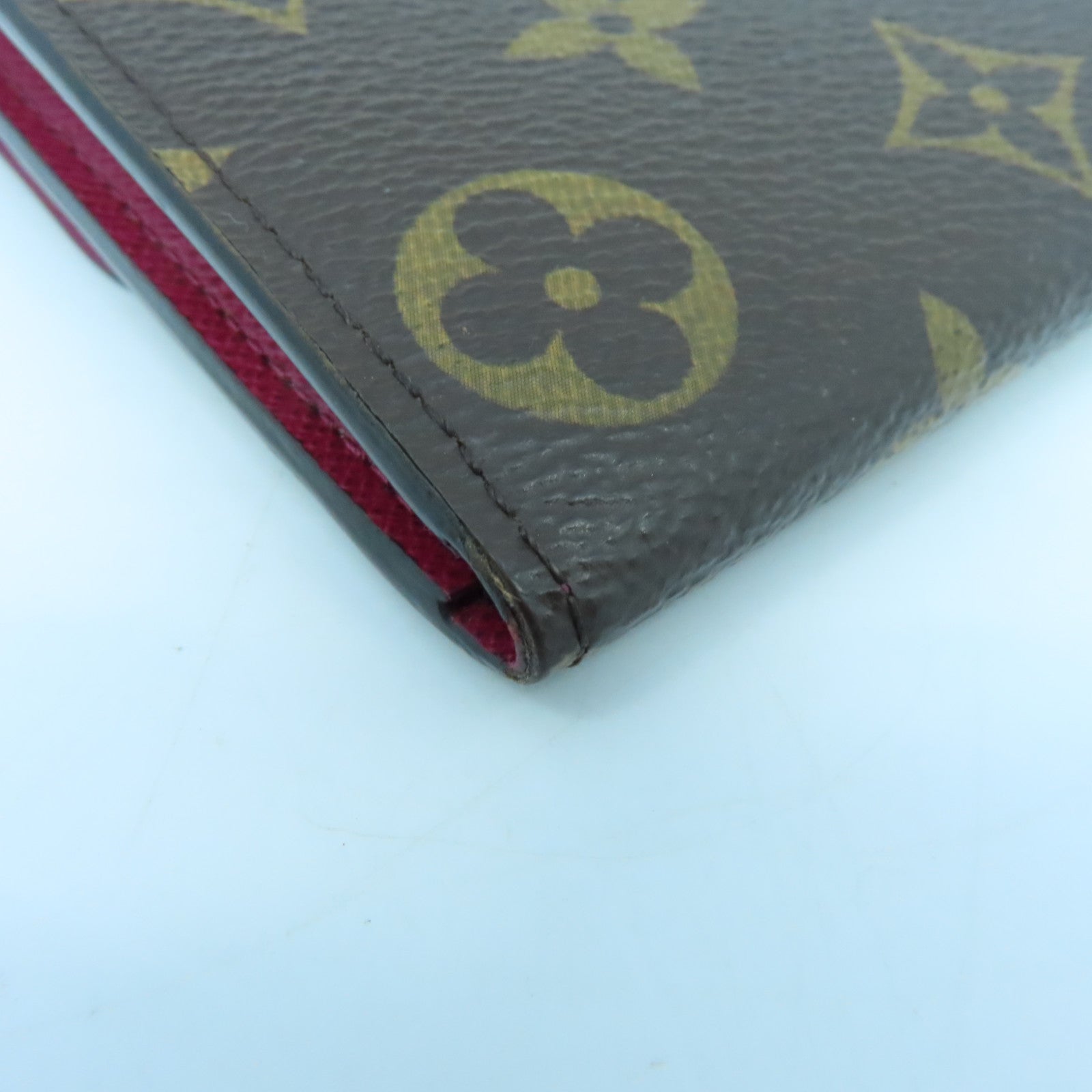 LOUIS VUITTON Monogram Emile Wallet金扣长钱包啡色/酒红色