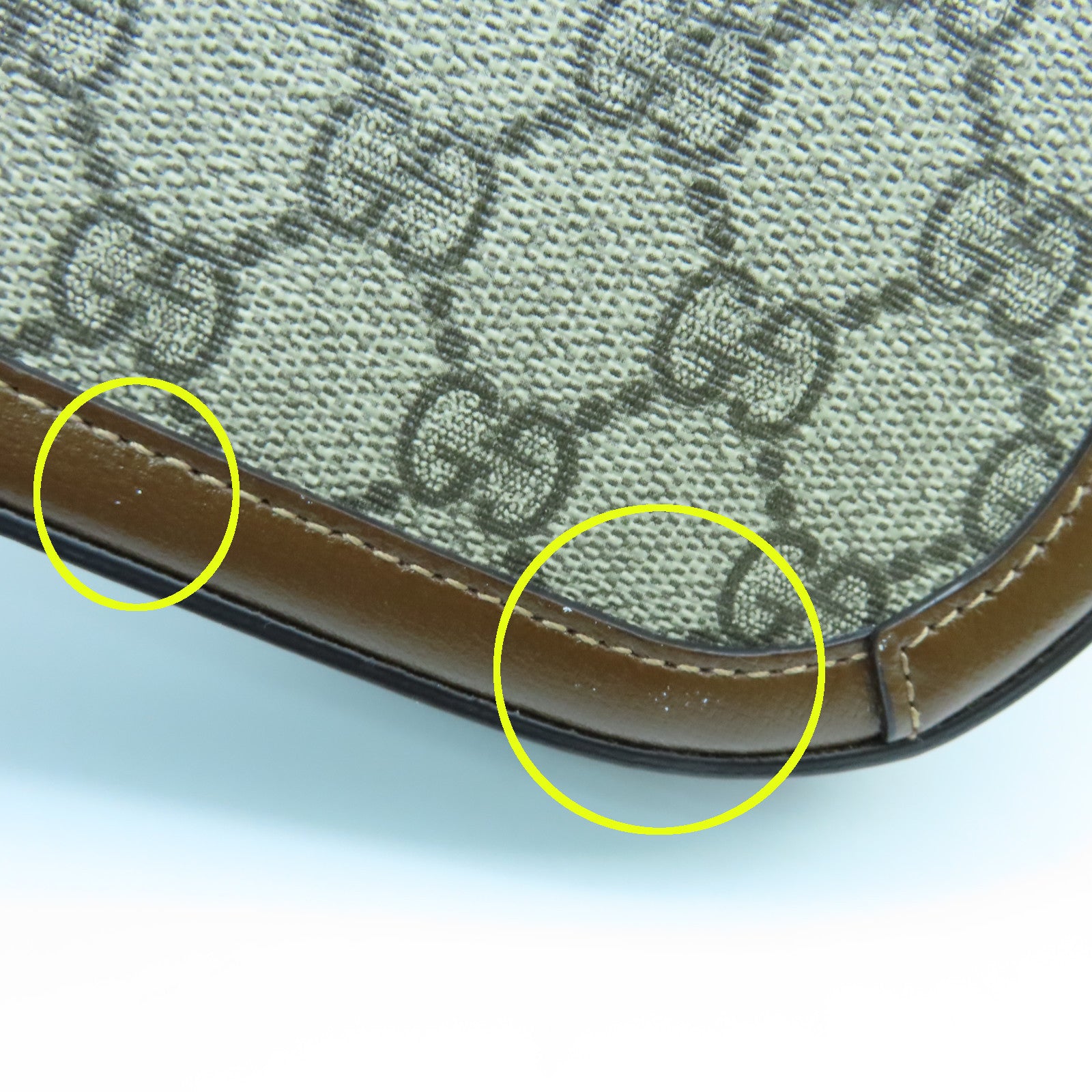 GUCCI 塗層皮革1955 Horsebit Mini金扣肩背袋啡色