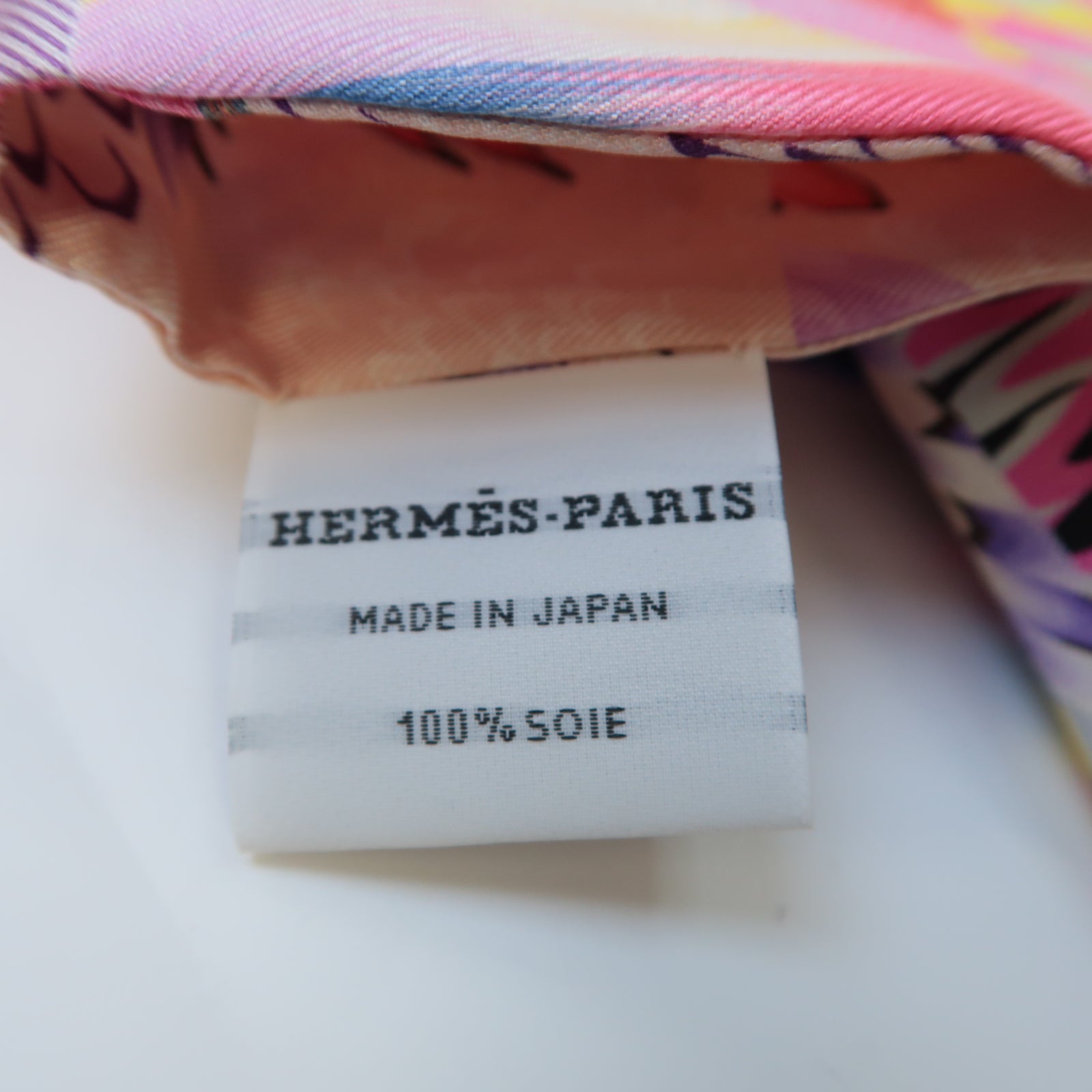 HERMES 絲質Marble Silk Fringed Muffler絲巾粉紅色