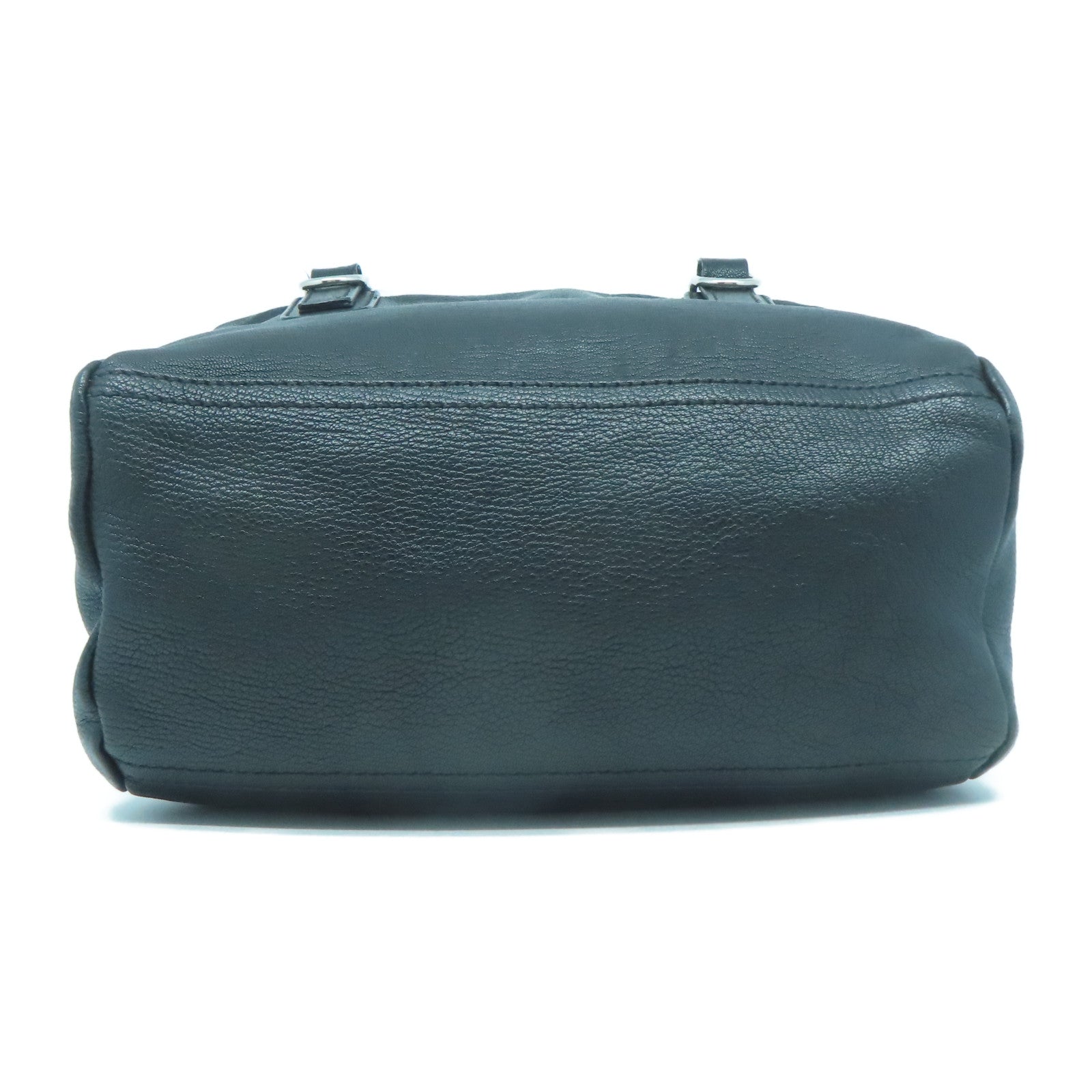 GIVENCHY 牛皮皮革Pandora Small Bag銀扣手挽肩背兩用袋黑色