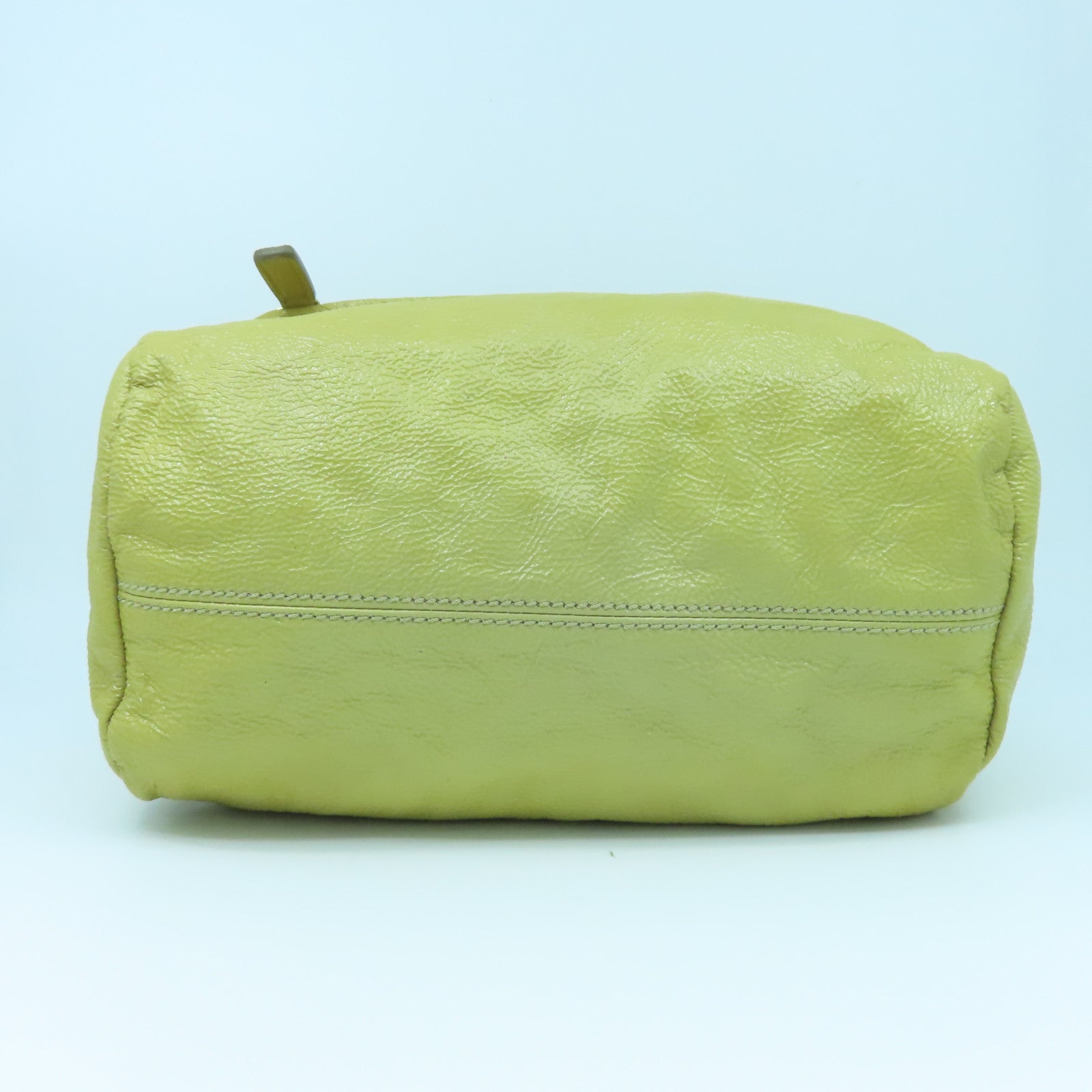 GIVENCHY Coated Canvas Two Way Shoulder Bag with Gold Buckle Handle and Shoulder Yellow