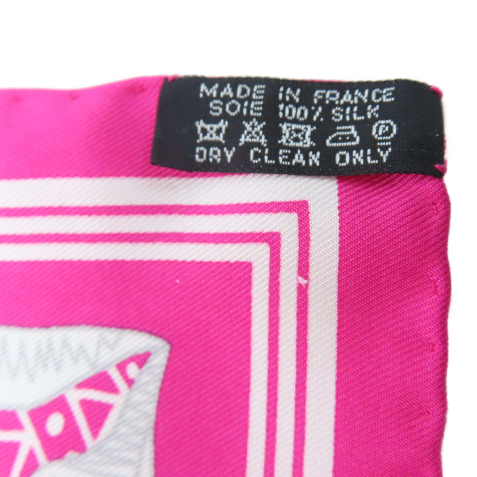 HERMES Silk Scarf 55 Scarf Pink