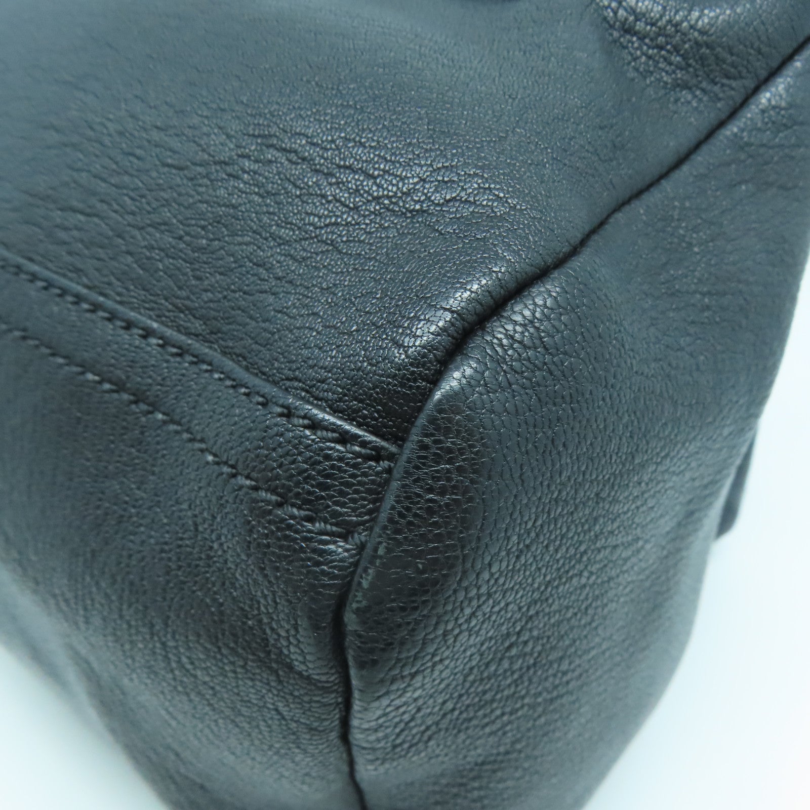 GIVENCHY 牛皮皮革Pandora Small Bag銀扣手挽肩背兩用袋黑色