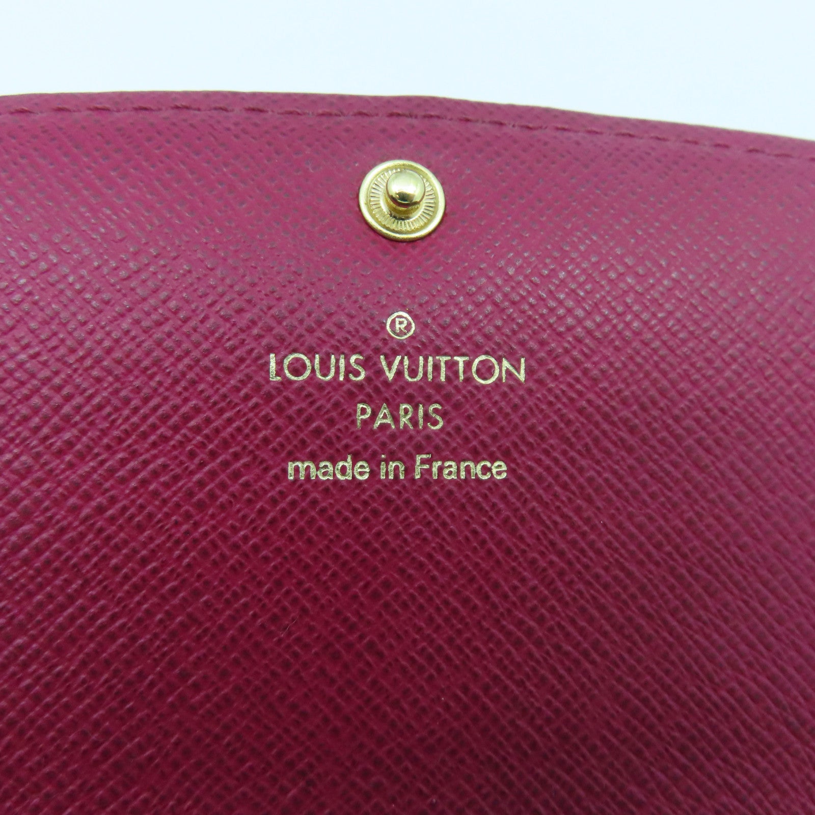 LOUIS VUITTON Monogram Emile Wallet金扣长钱包啡色/酒红色