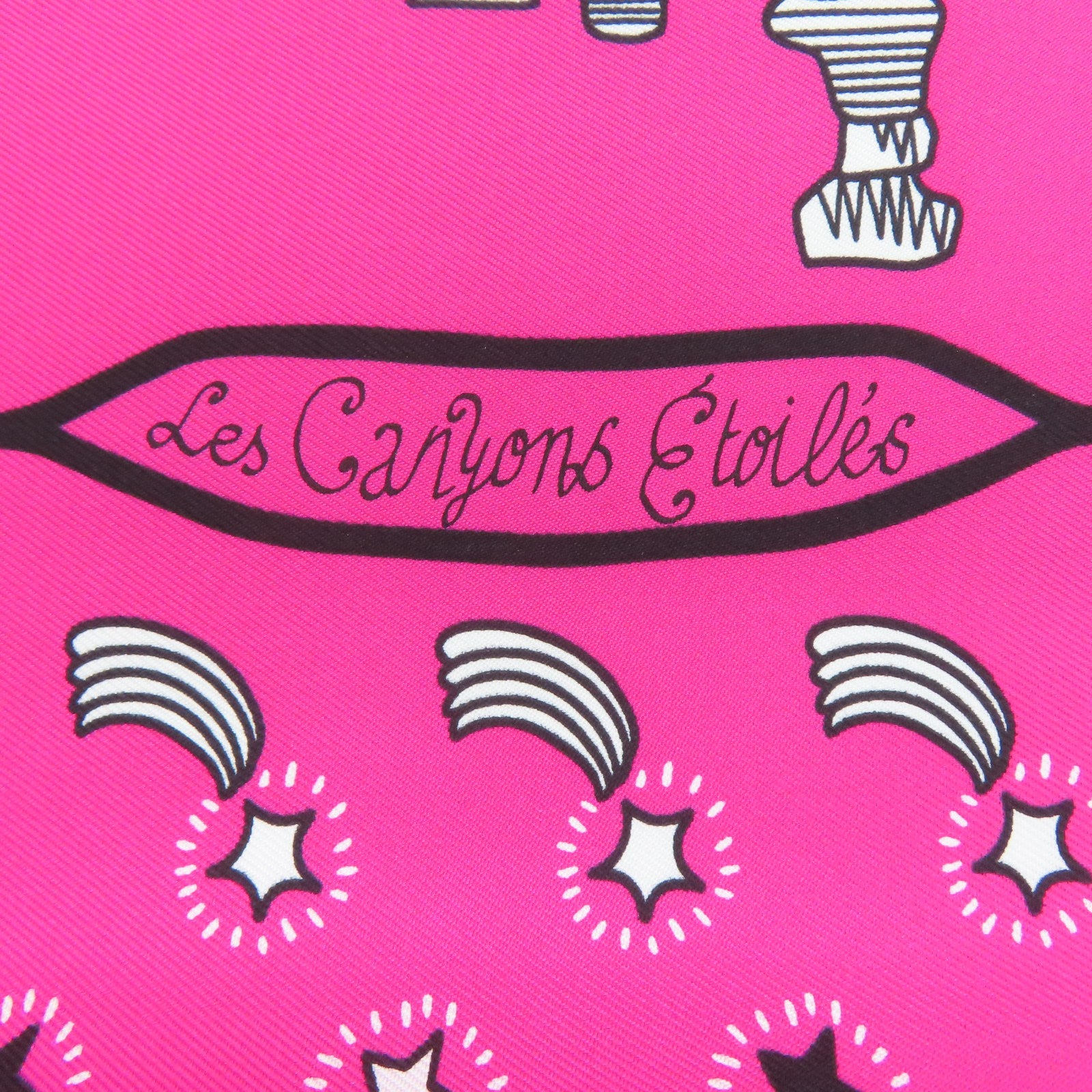 HERMES Silk Scarf 55 Scarf Pink
