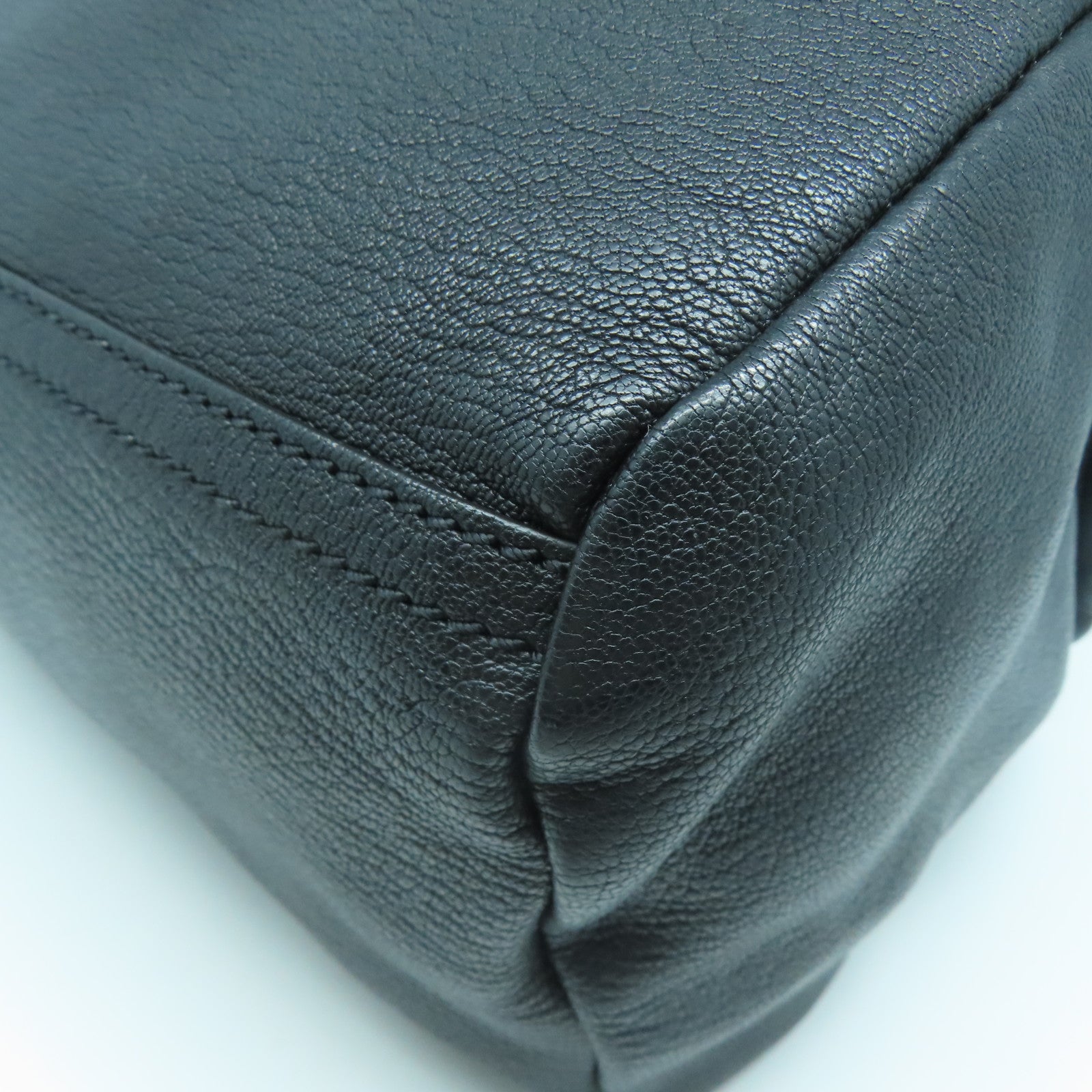 GIVENCHY 牛皮皮革Pandora Small Bag銀扣手挽肩背兩用袋黑色