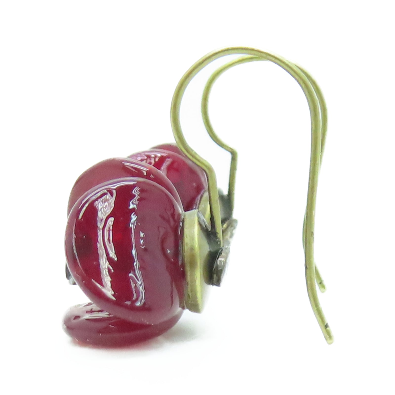 CHANEL 金属Earrings耳环红色