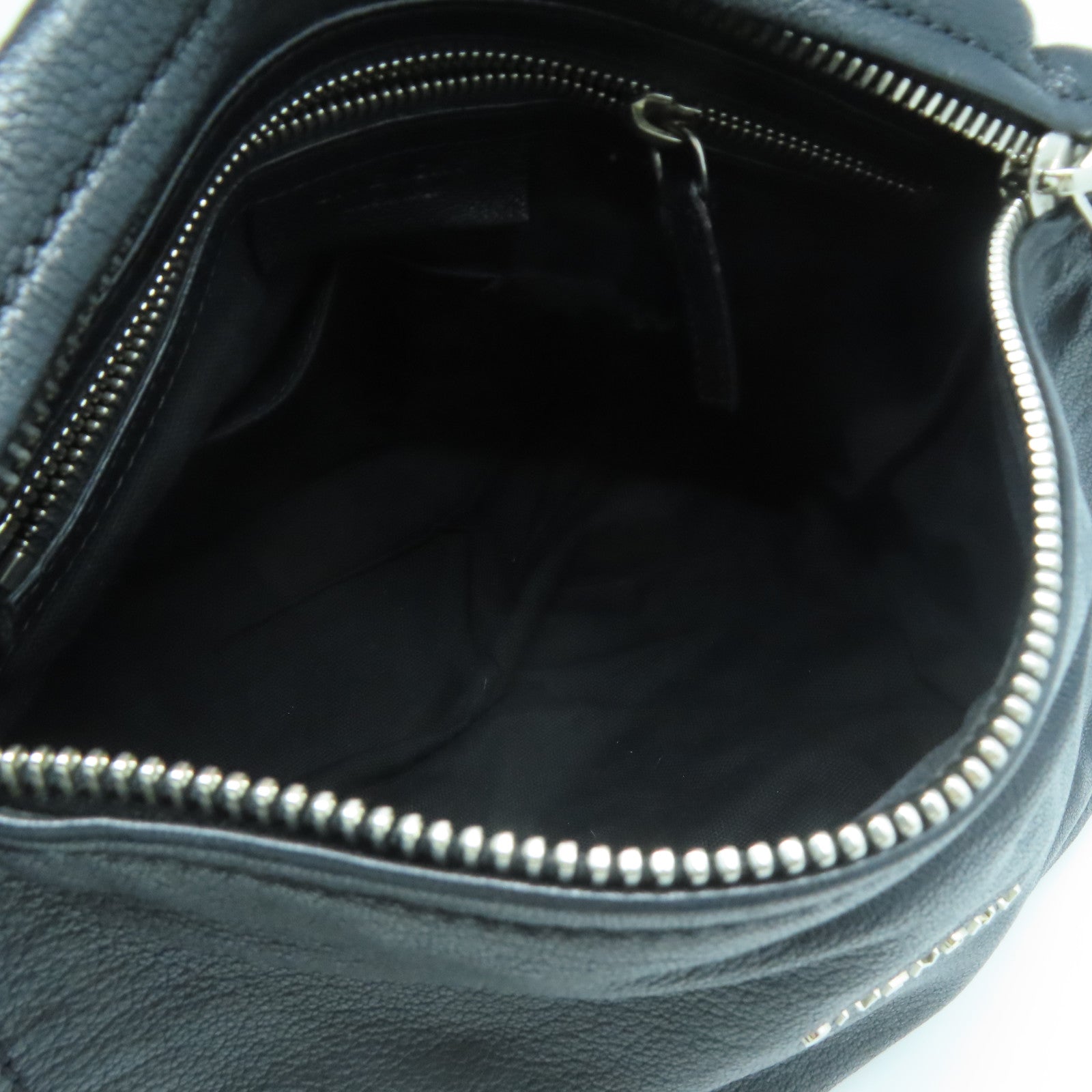 GIVENCHY 牛皮皮革Pandora Small Bag銀扣手挽肩背兩用袋黑色