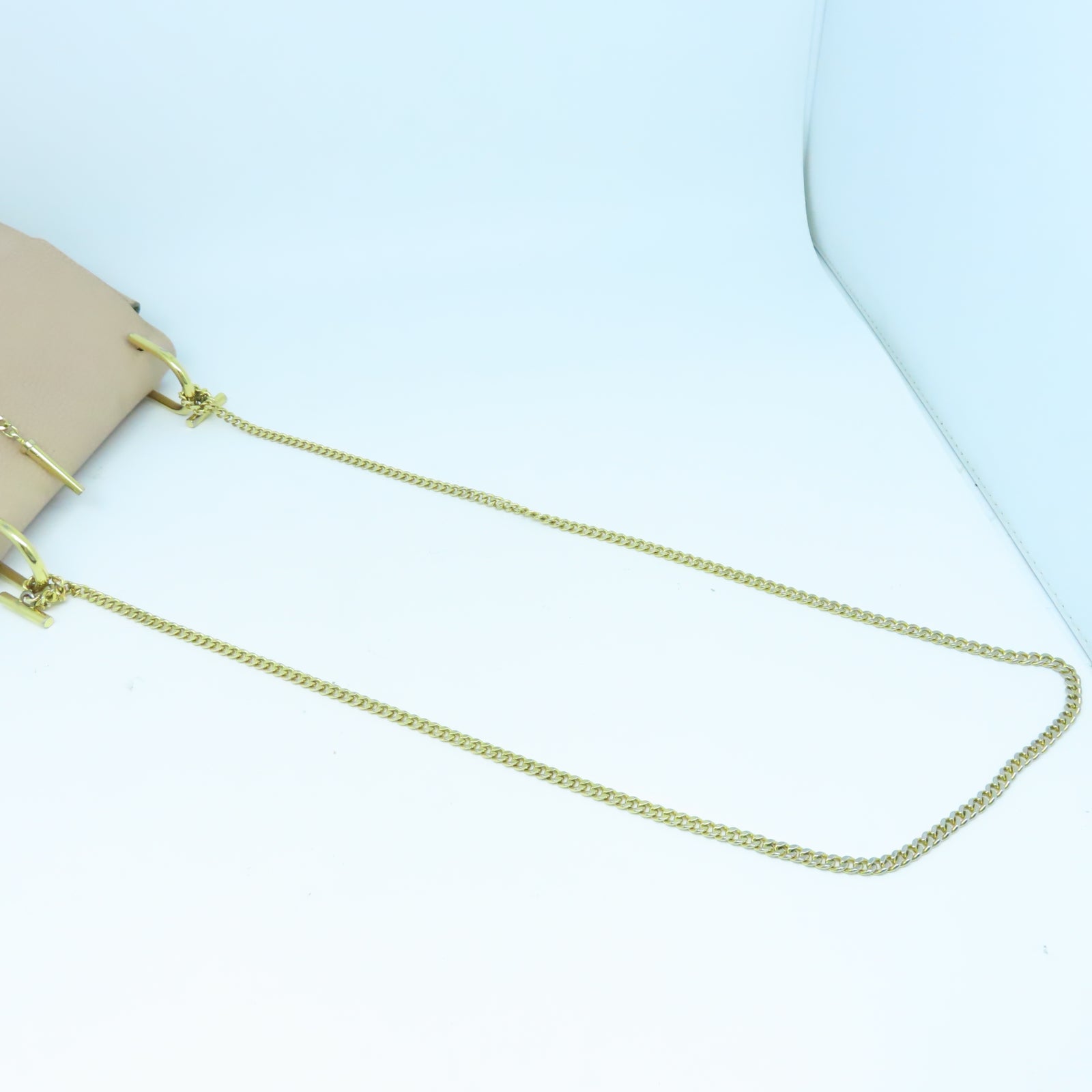 Chloe 【激減優惠】牛皮皮革Chain Shoulder Bag金扣鏈帶肩背袋粉紅色