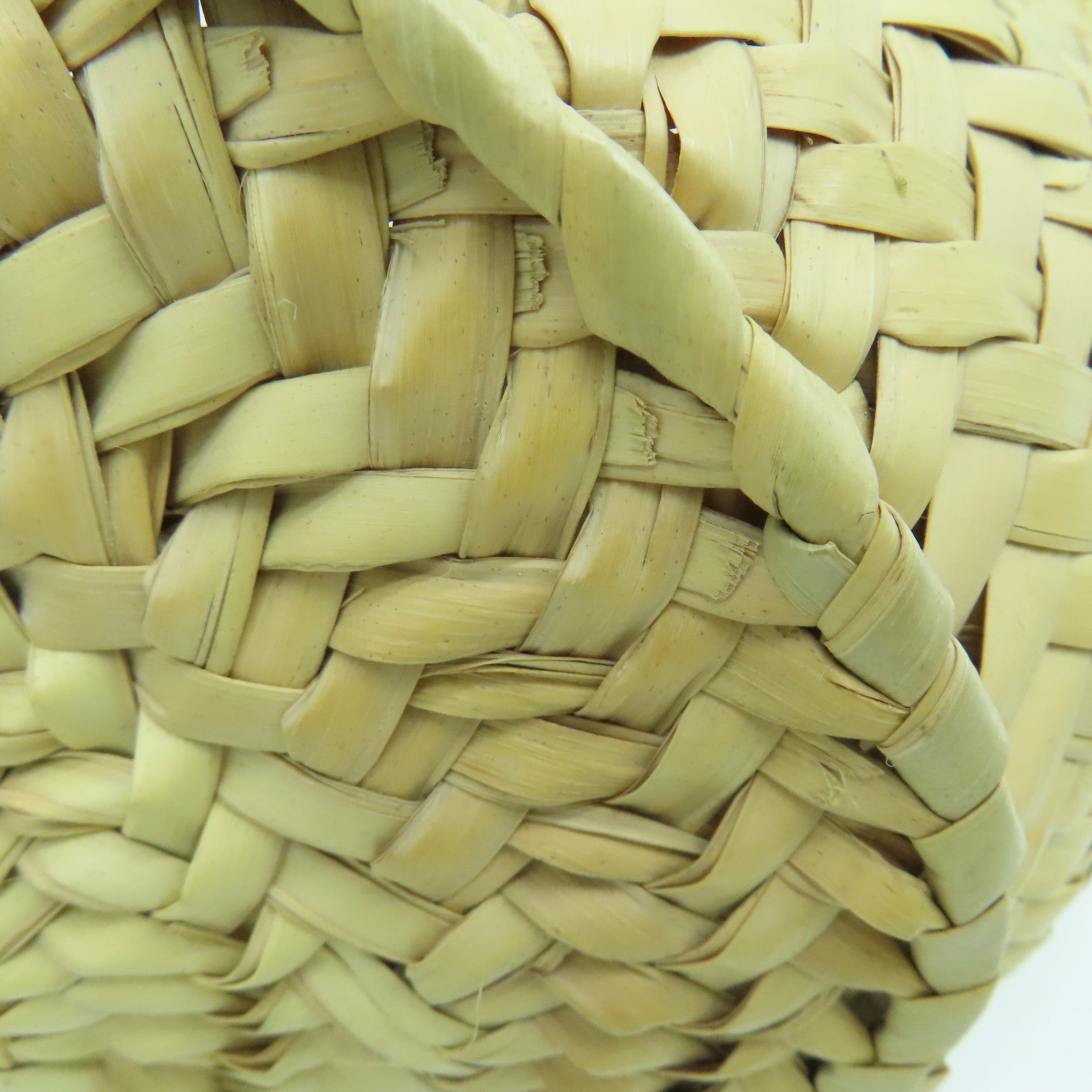 LOEWE Palm Leaf/Leather Basket Bag Beige