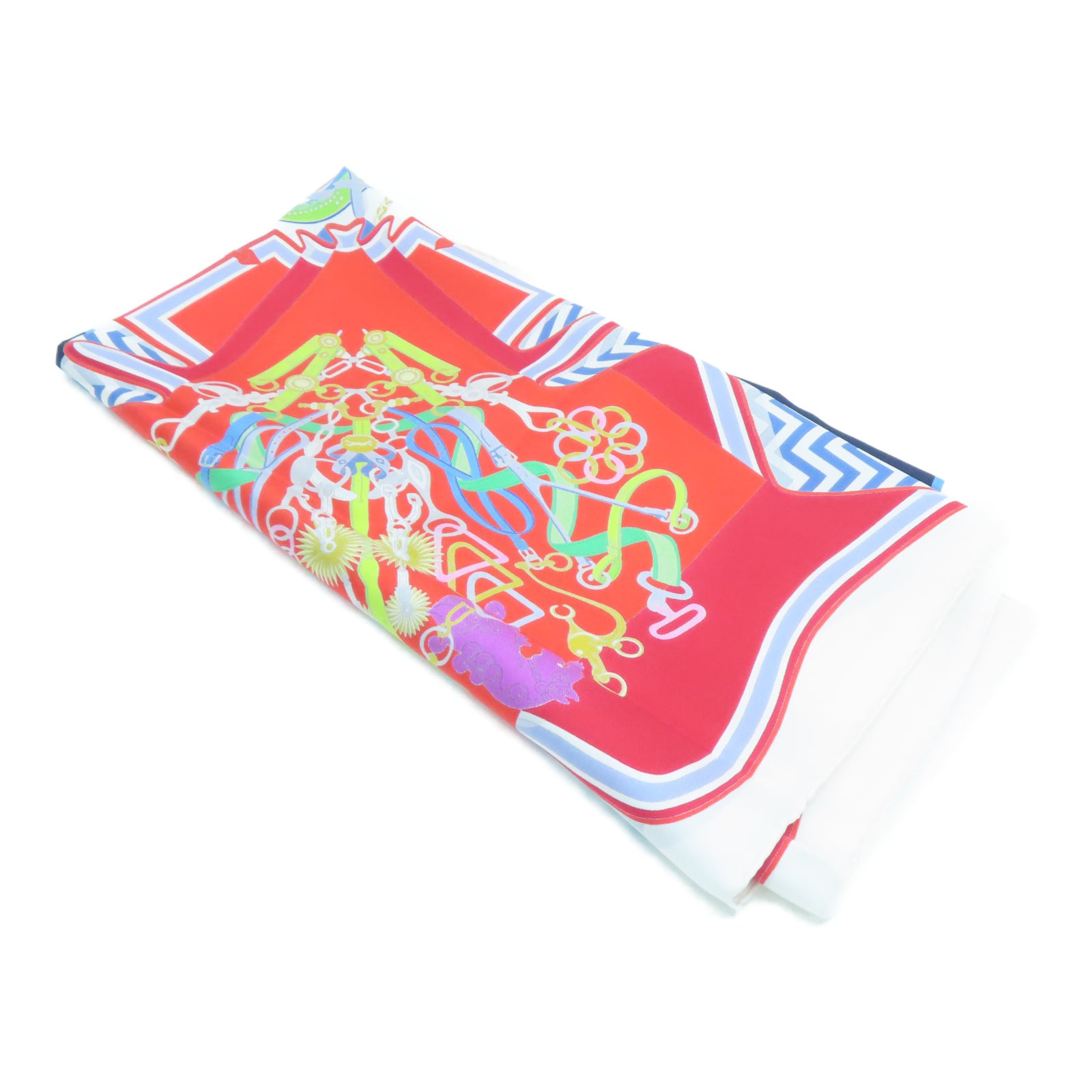 HERMES 丝质Scarf 90x90丝巾红色
