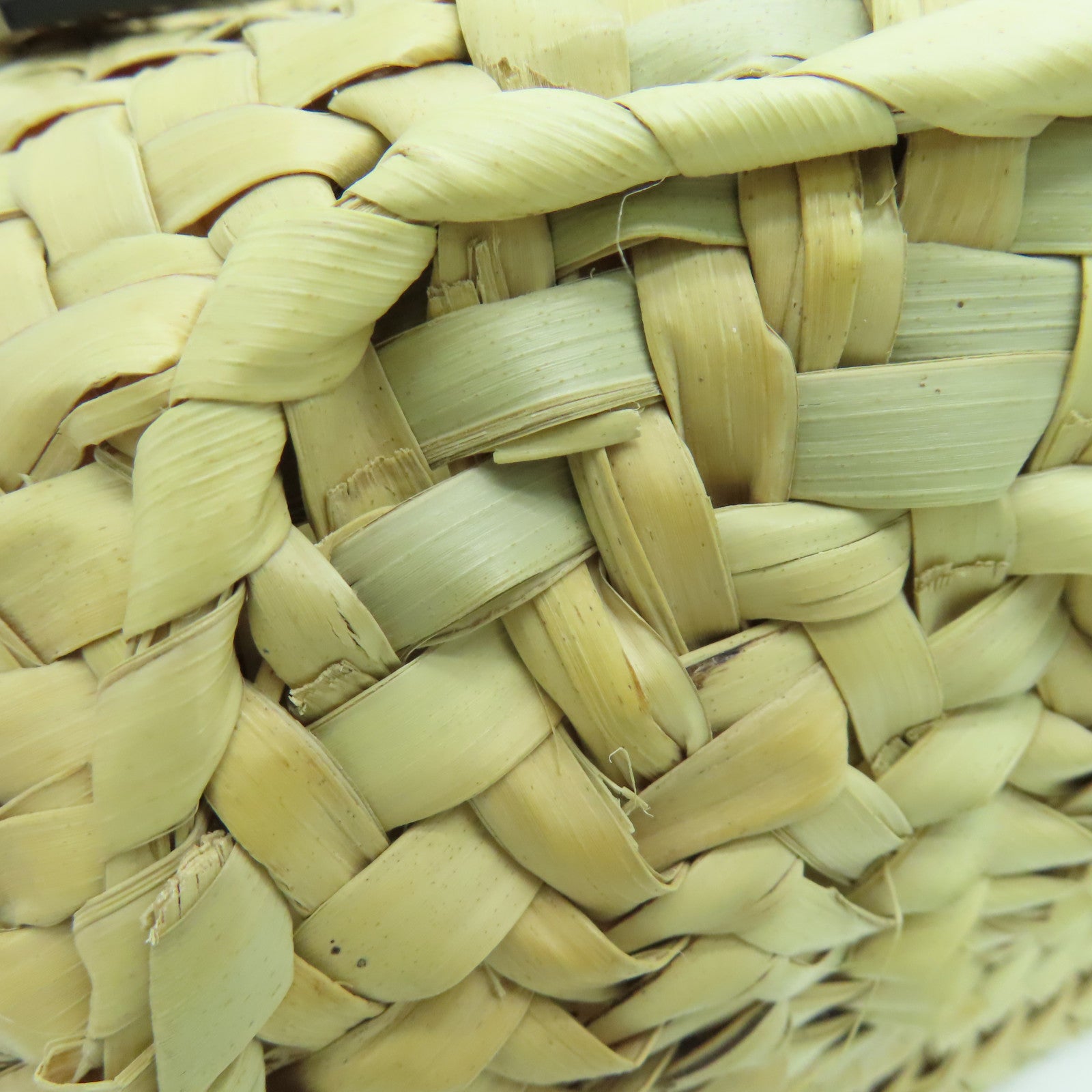 LOEWE Palm Leaf/Leather Basket Bag Beige