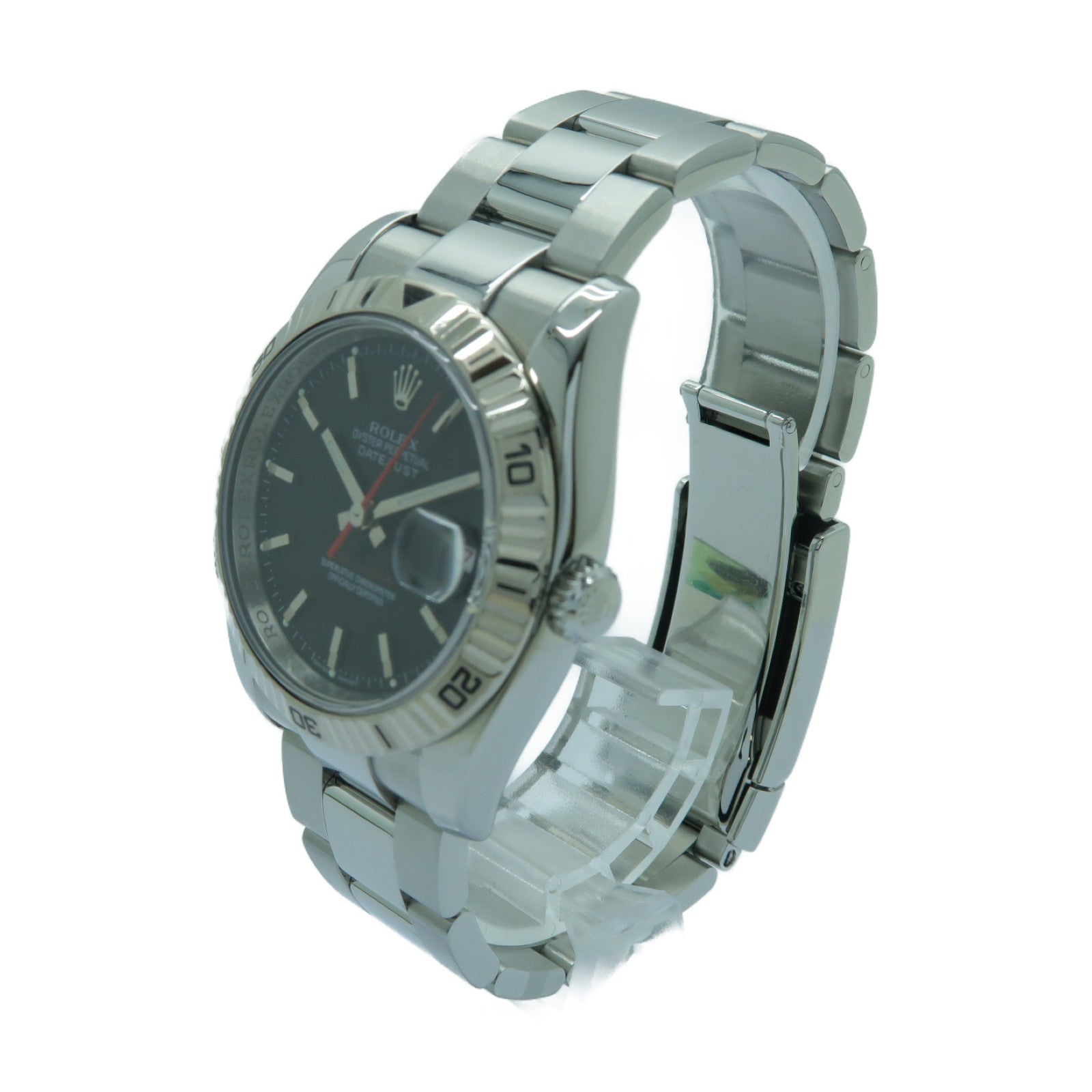 ROLEX Turn-O-Graph不鏽鋼手錶自動機芯黑色
