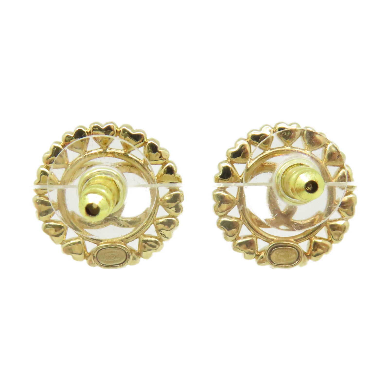 CHANEL 金屬CC Earring耳環金色