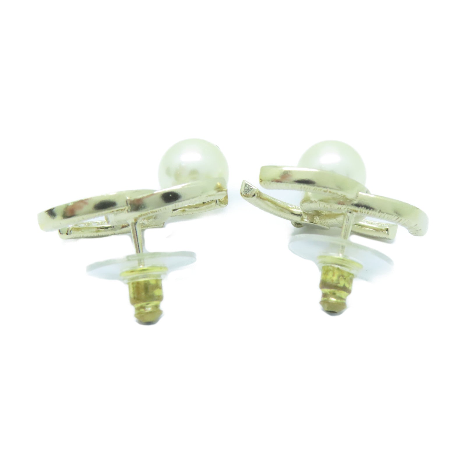 CHANEL 水晶/金屬Chanel Earrings耳環銀色