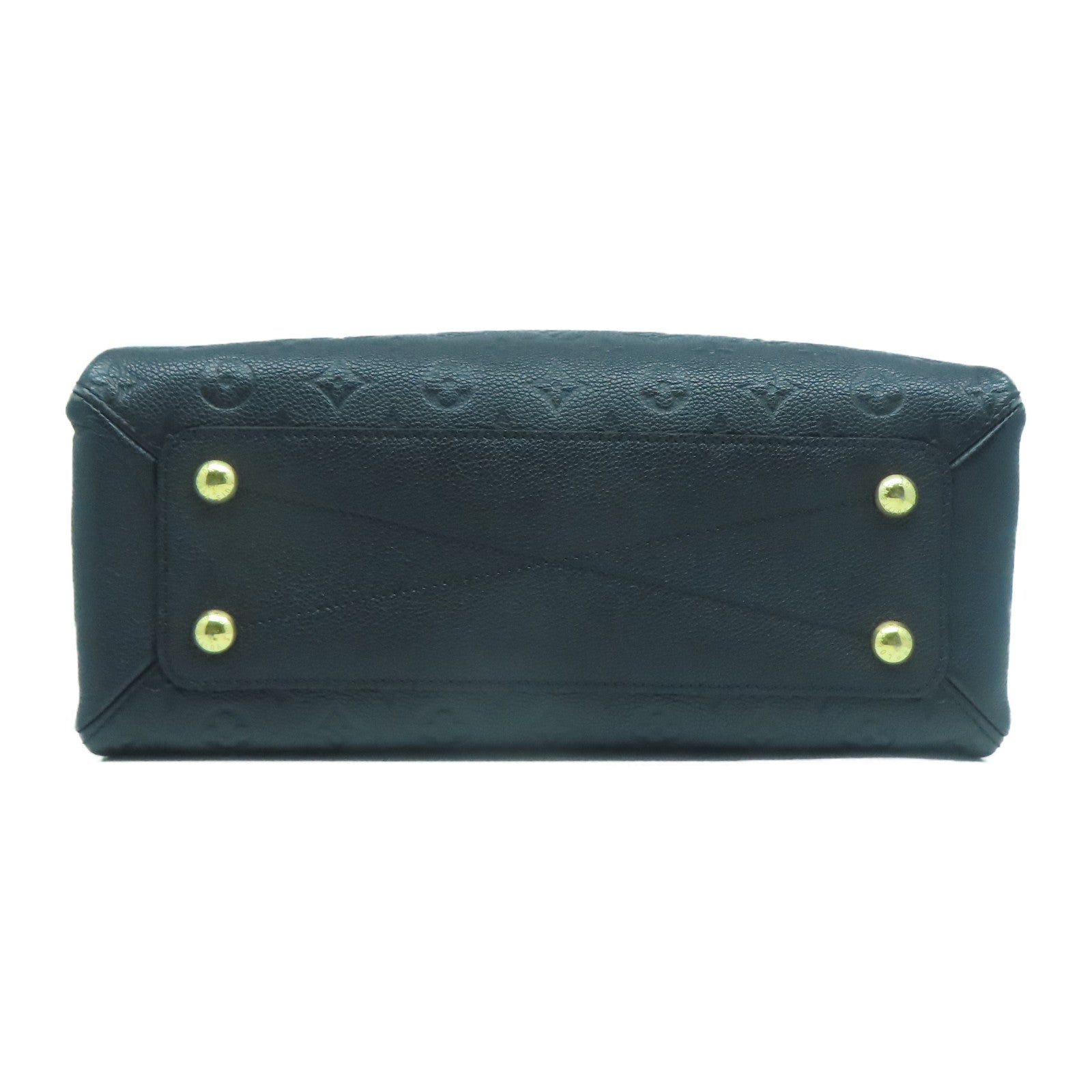LOUIS VUITTON Monogram Empreinte Vosges MM金扣手挽肩背兩用袋黑色