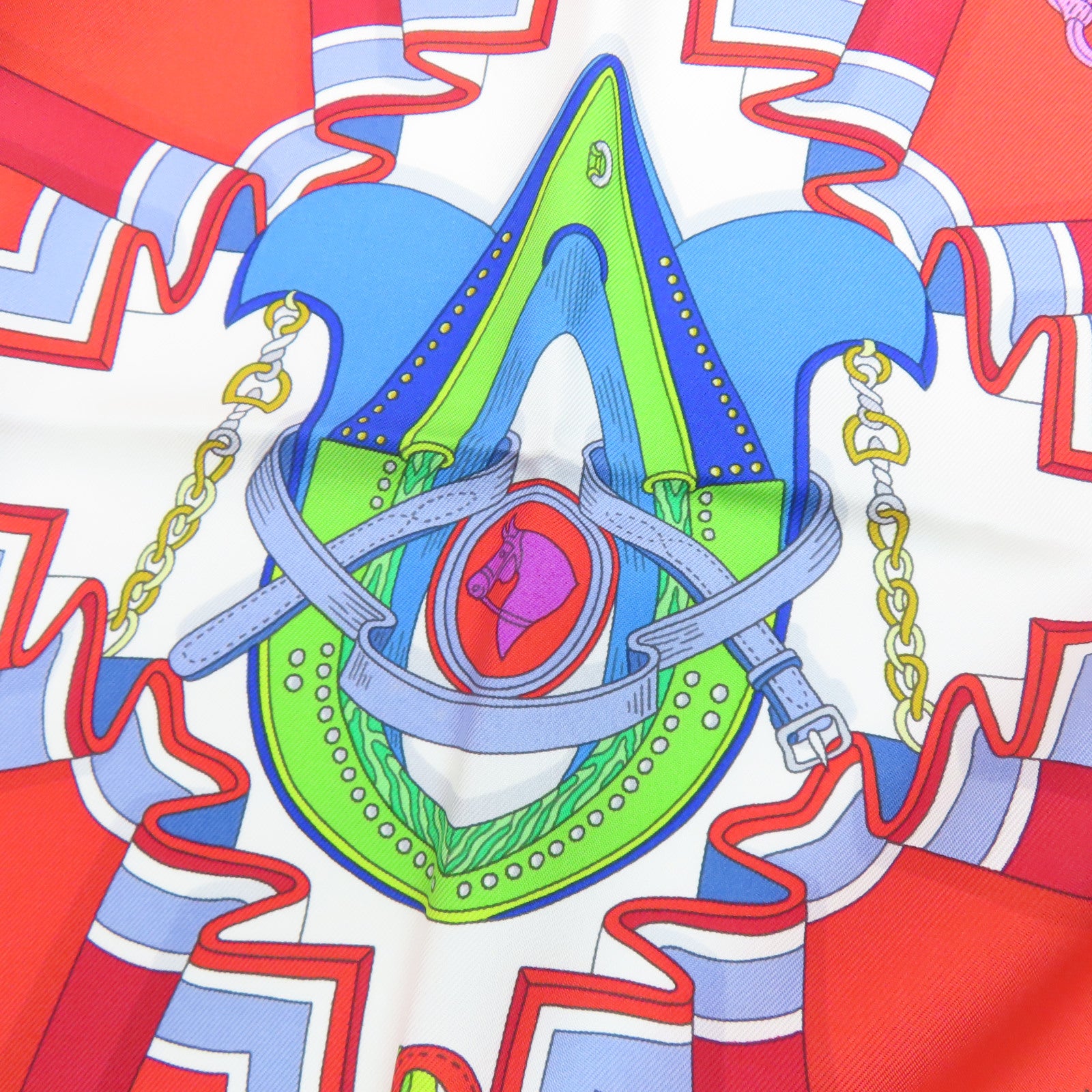 HERMES 丝质Scarf 90x90丝巾红色