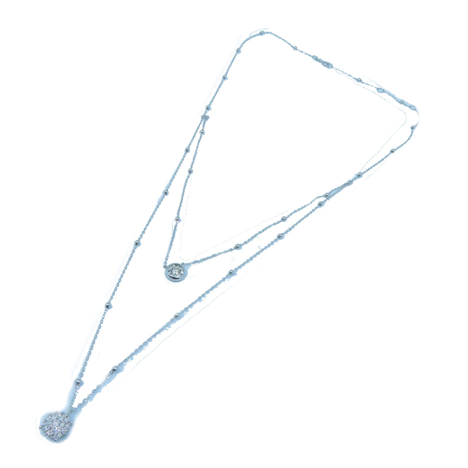 JEWELRY 【激減優惠】18K白金Diamond Necklace 0.348ct鑽石項鍊