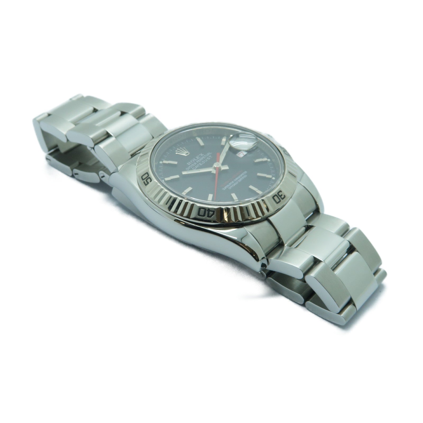 ROLEX Turn-O-Graph不鏽鋼手錶自動機芯黑色