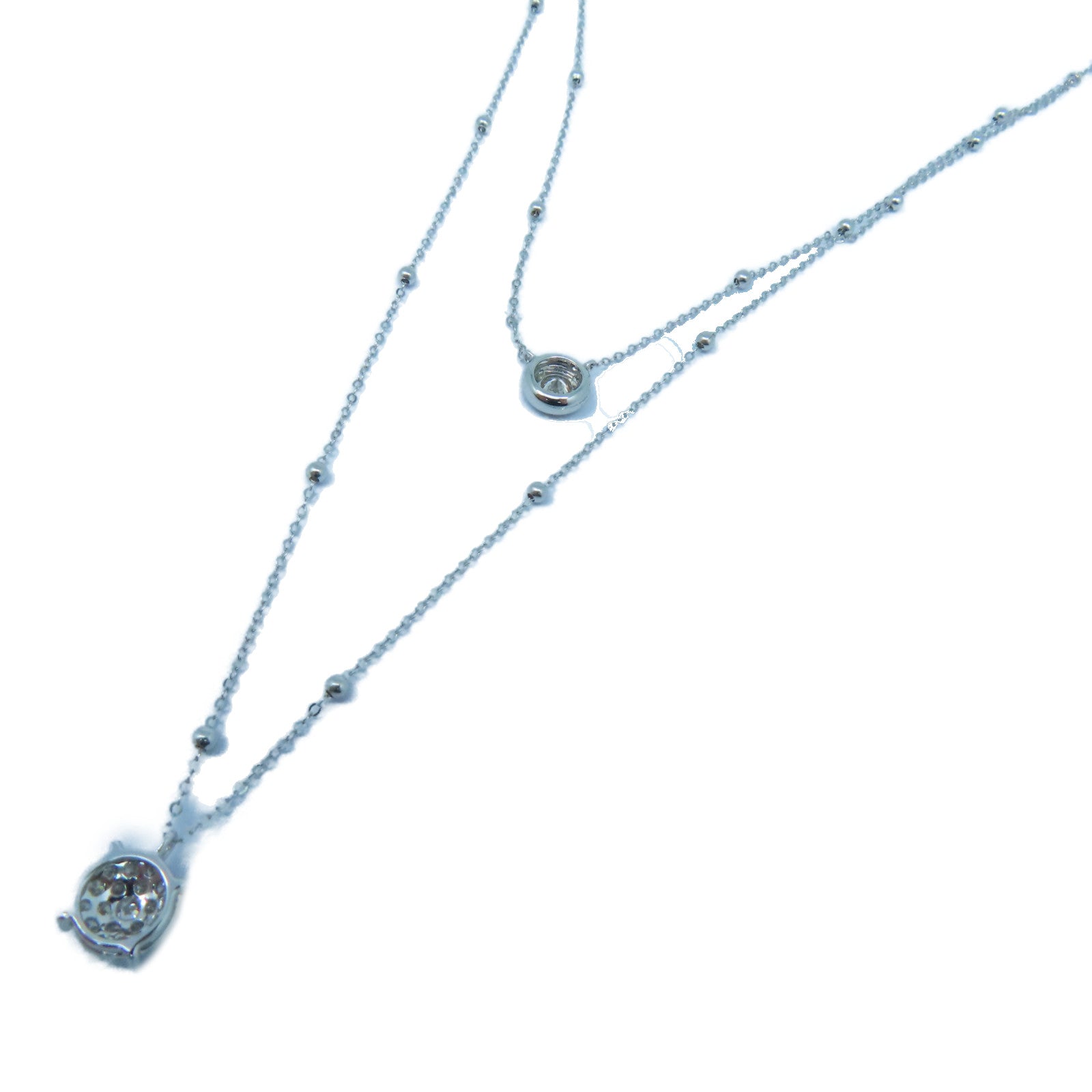 JEWELRY 【激減優惠】18K白金Diamond Necklace 0.348ct鑽石項鍊