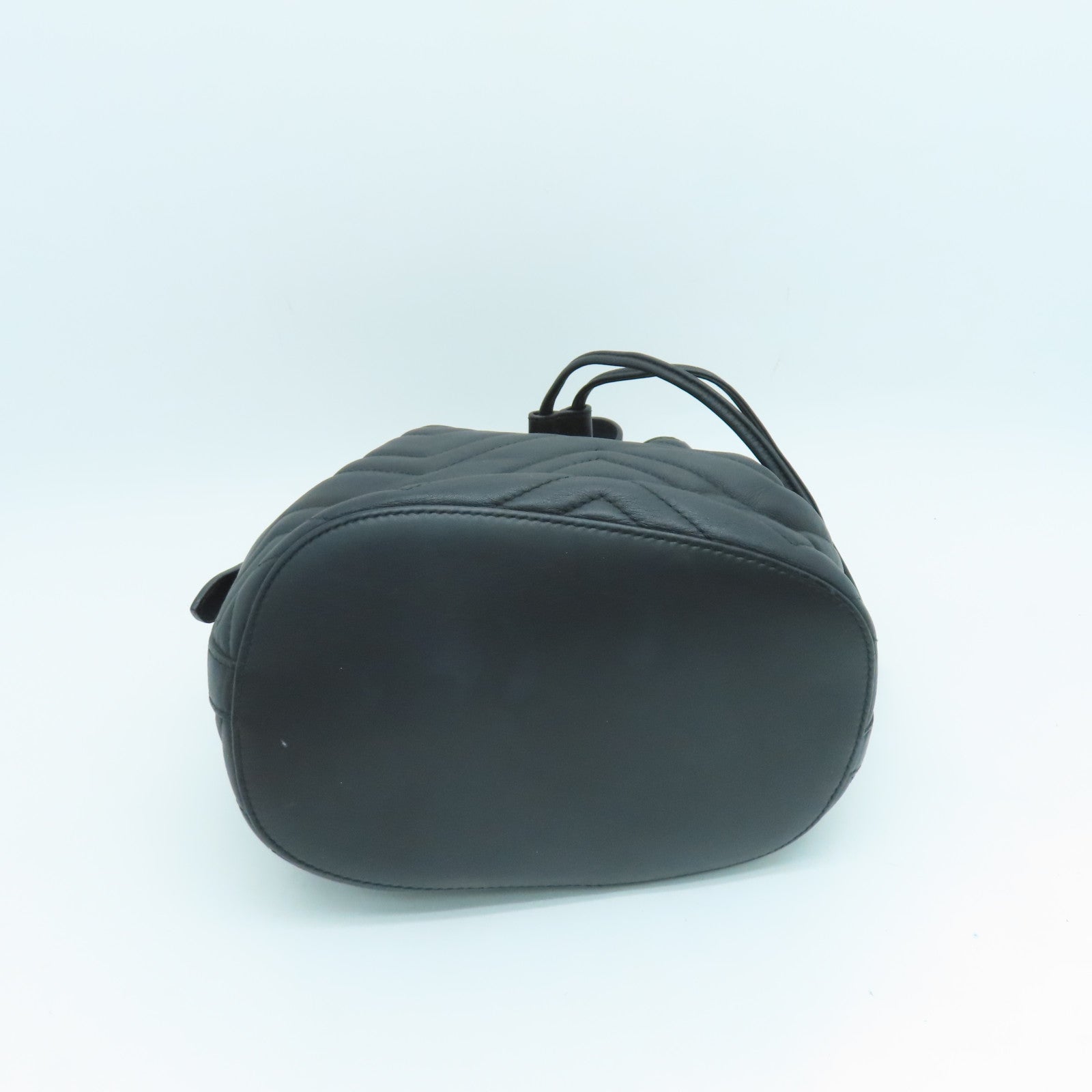 GUCCI 斜纹牛皮皮革Shoulder Bag金扣肩背袋黑色