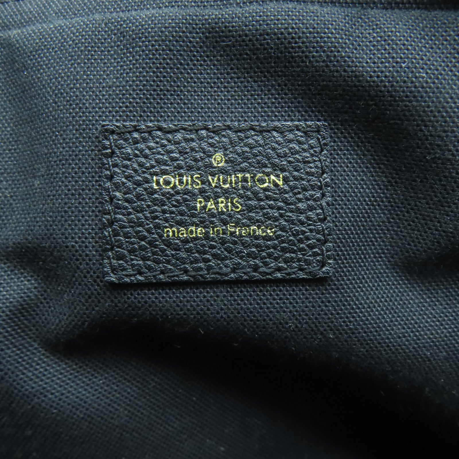 LOUIS VUITTON Monogram Empreinte Vosges MM金扣手挽肩背兩用袋黑色