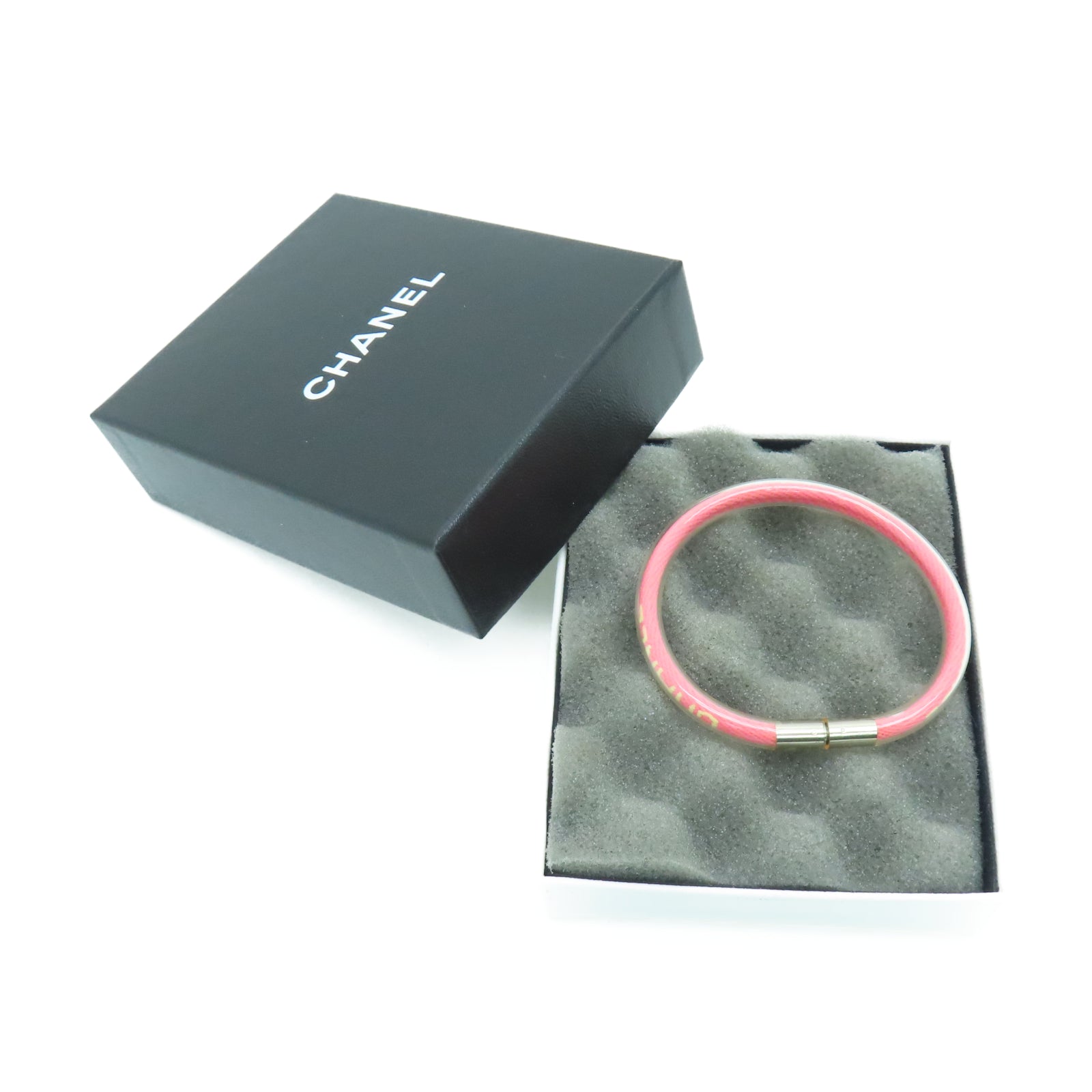 CHANEL PVC Bracelet手环粉红色