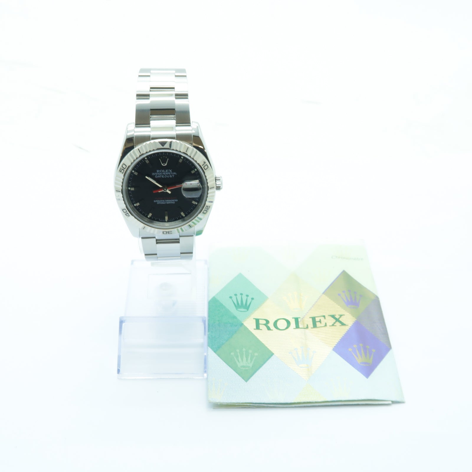 ROLEX Turn-O-Graph不鏽鋼手錶自動機芯黑色