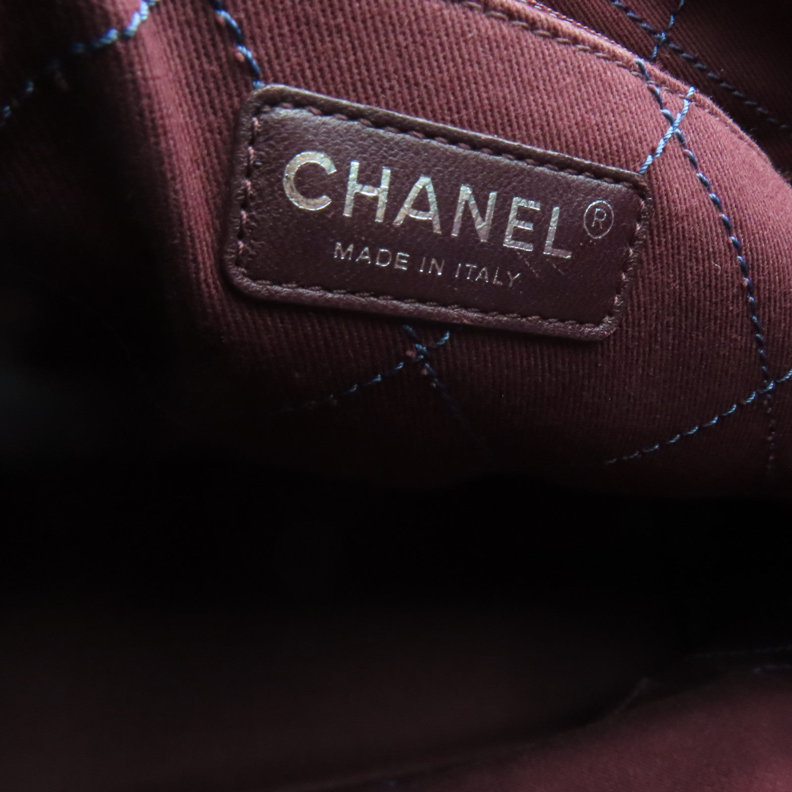 CHANEL 【激減優惠】菱格Caviar皮革Chain Shoulder銀扣鏈帶肩背袋藍色