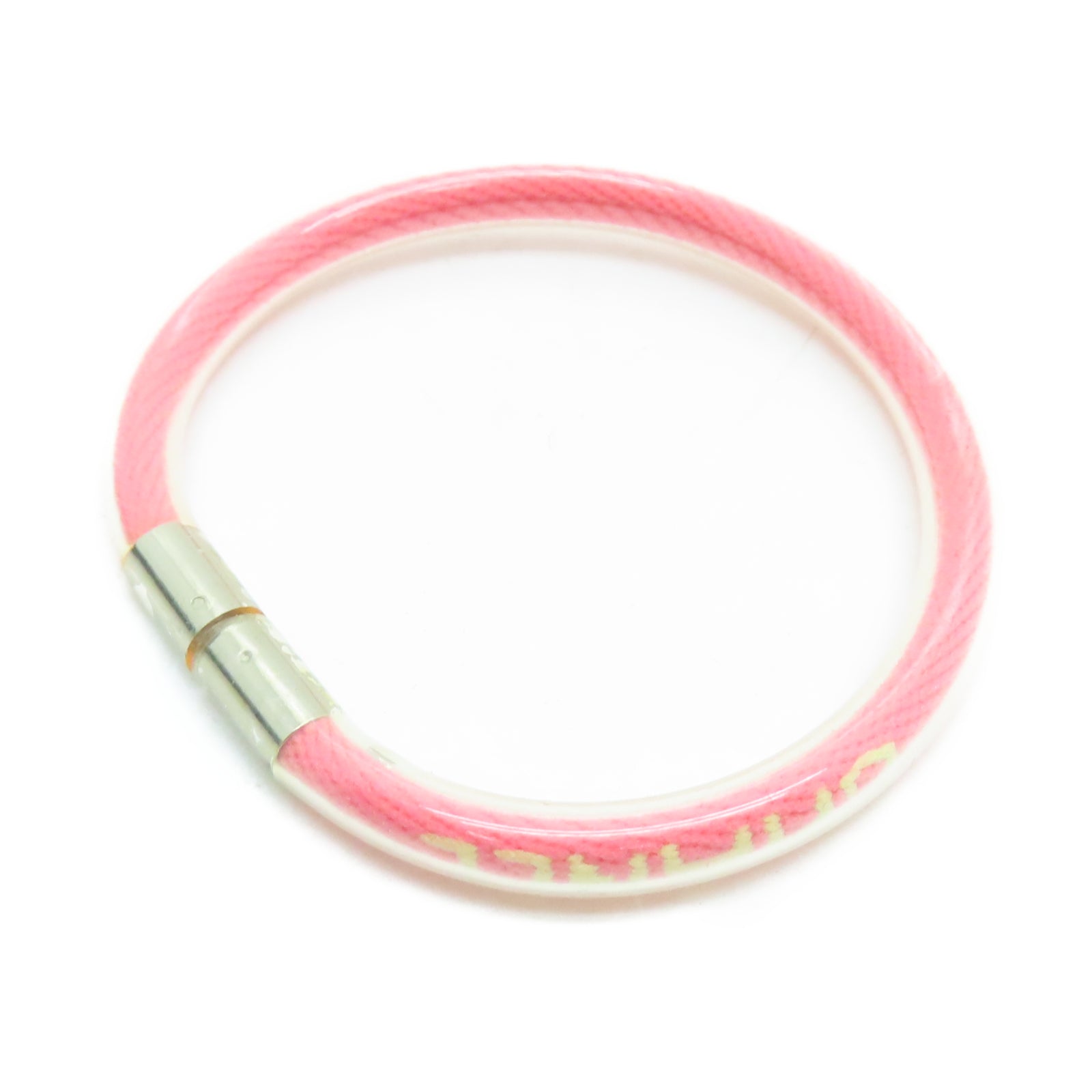 CHANEL PVC Bracelet手环粉红色