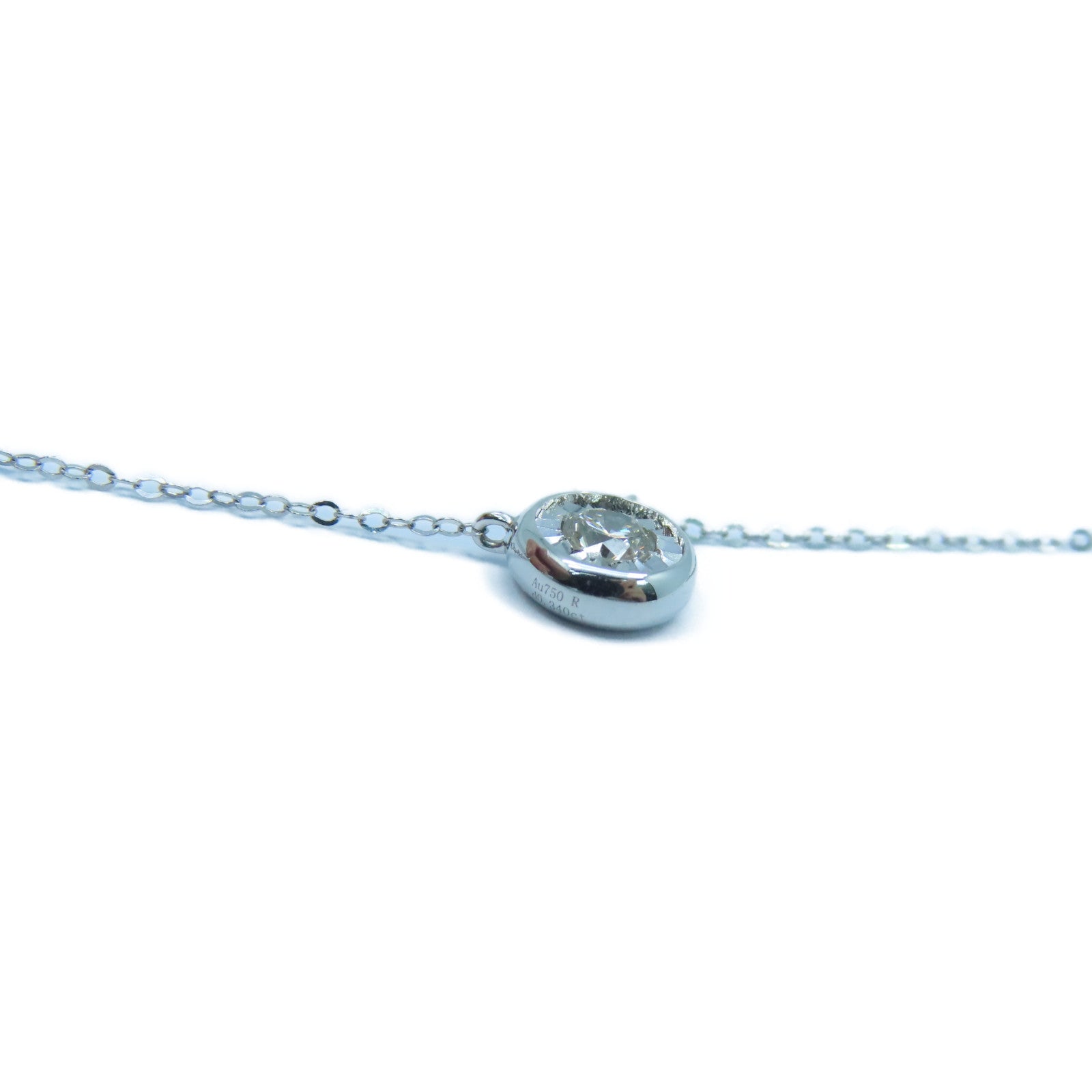 JEWELRY 【激減優惠】18K白金Diamond Necklace 0.348ct鑽石項鍊