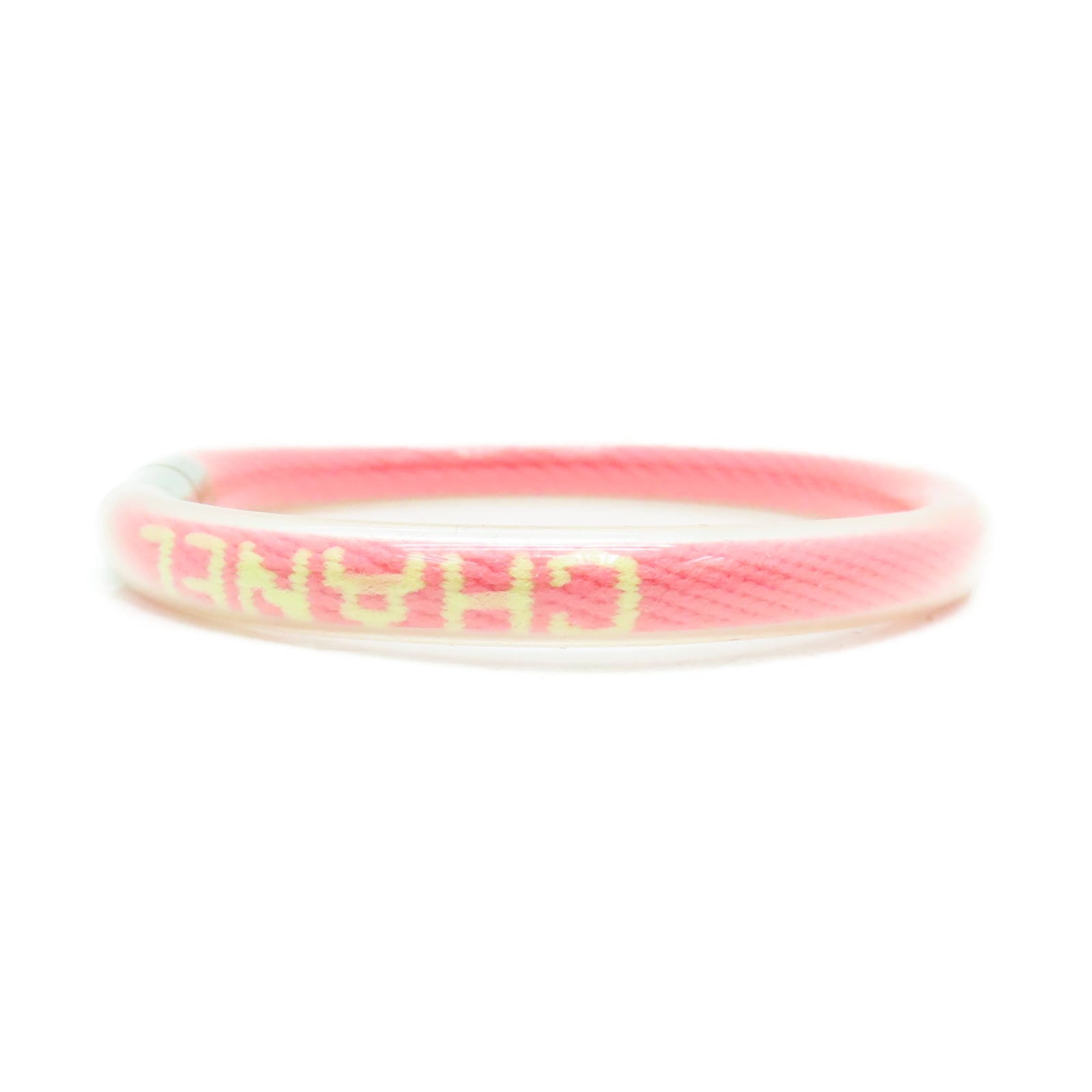 CHANEL PVC Bracelet手环粉红色