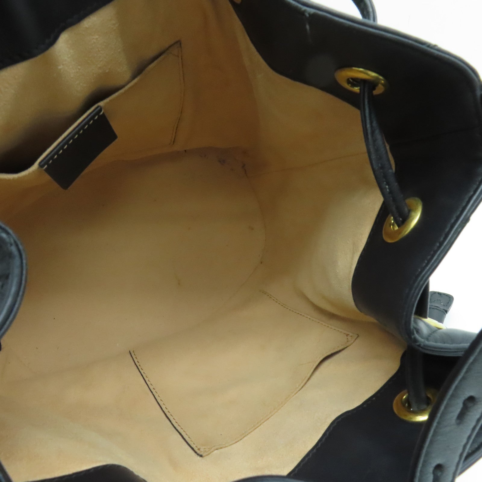 GUCCI 斜纹牛皮皮革Shoulder Bag金扣肩背袋黑色