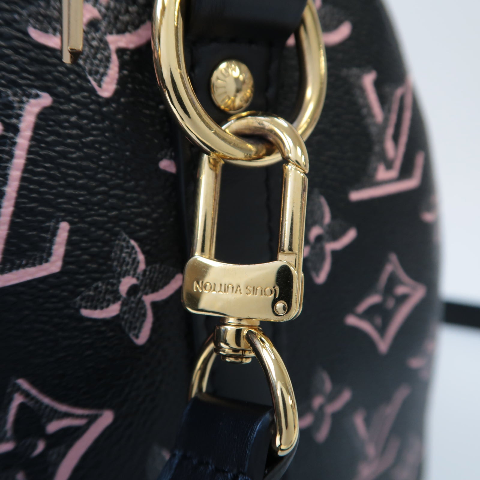 LOUIS VUITTON Monogram Fall for You Speedy Bandouliere 25金扣手挽肩背兩用袋黑色