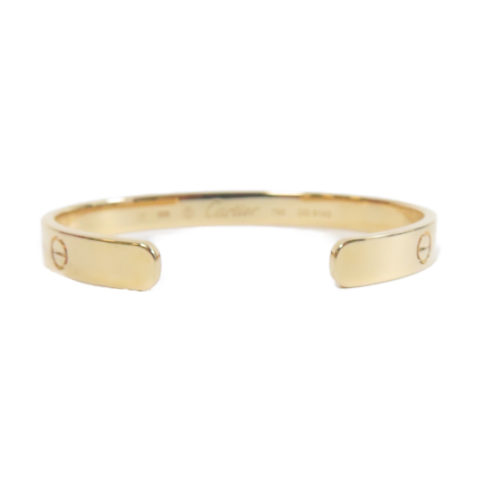 CARTIER 18K玫瑰金Love Bracelet手鐲金色Cartier#16