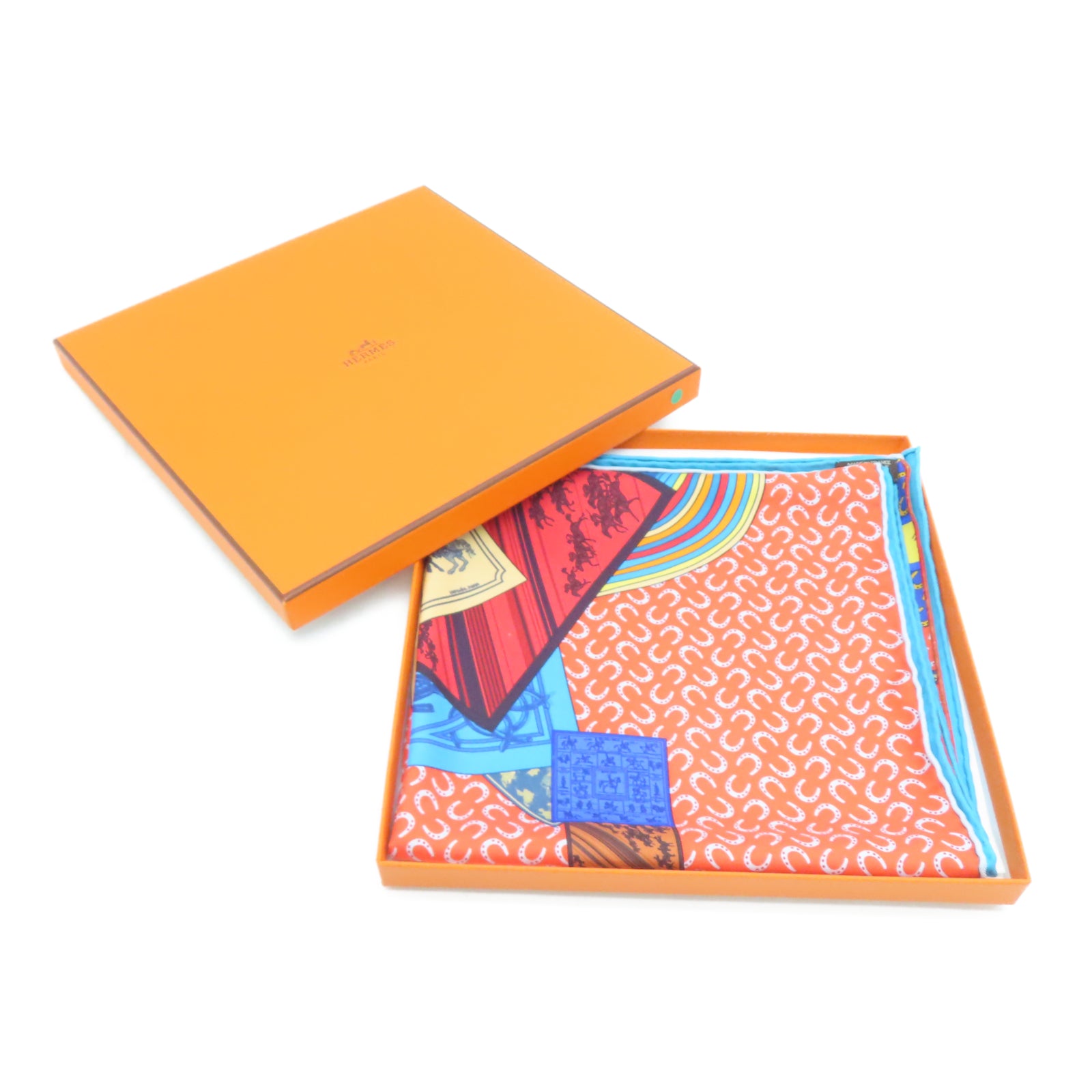 HERMES Silk Scarf 90x90 Orange