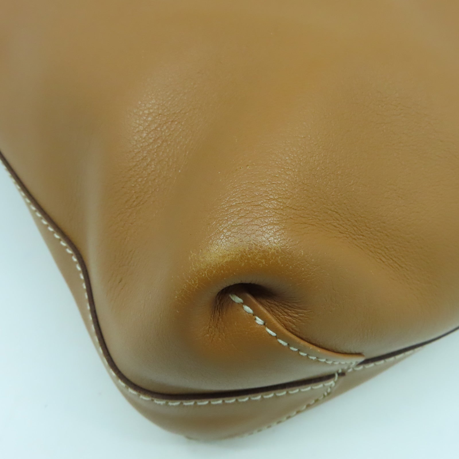 HERMES Swift皮革/Chamois皮革Double Sens肩背袋Gold經典駝色