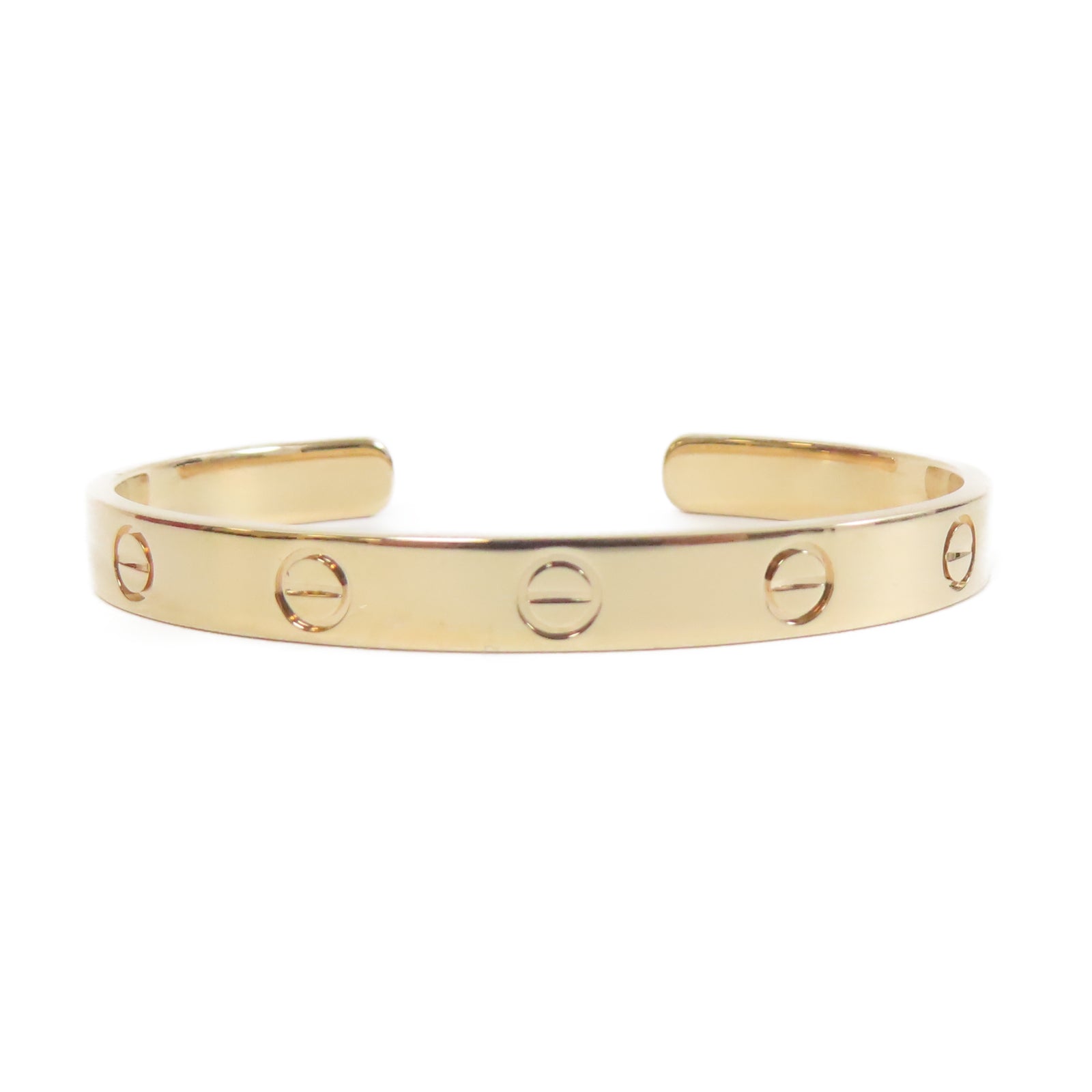 CARTIER 18K玫瑰金Love Bracelet手鐲金色Cartier#16