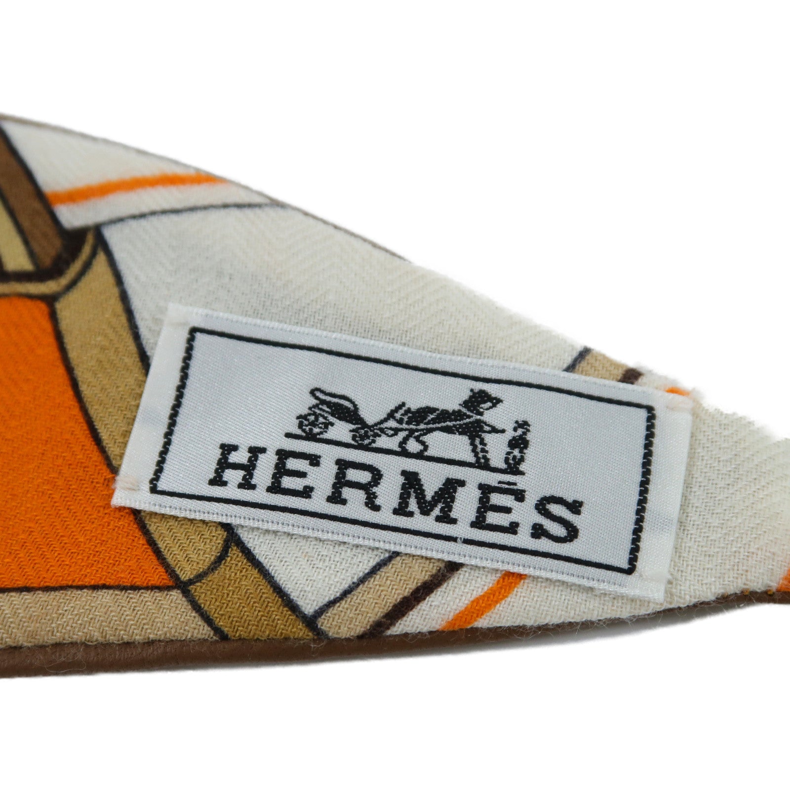 HERMES 羊絨/絲質/皮革Waist Belt銀扣皮帶啡色