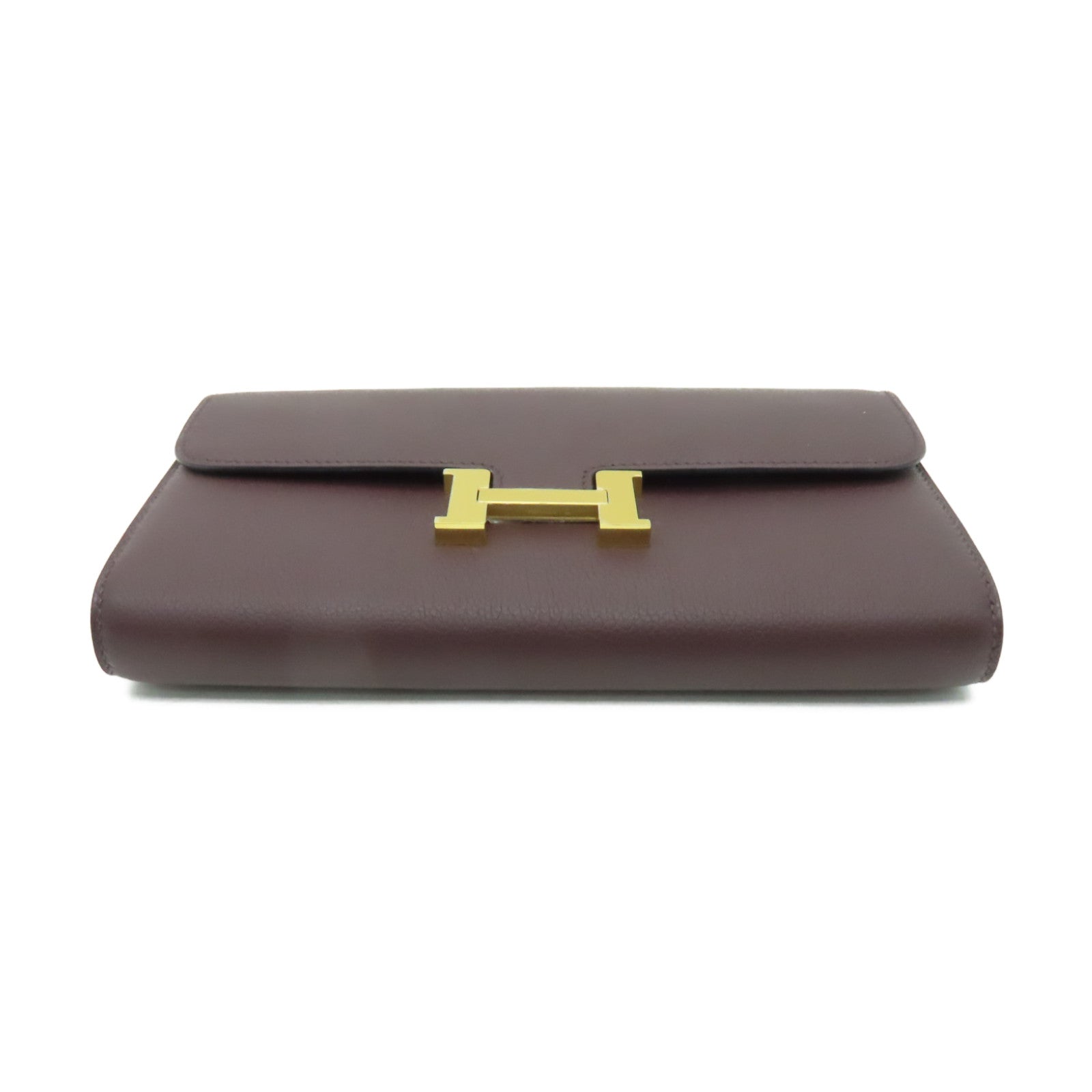 HERMES Evercolor皮革Constance To Go金扣肩背袋啡色