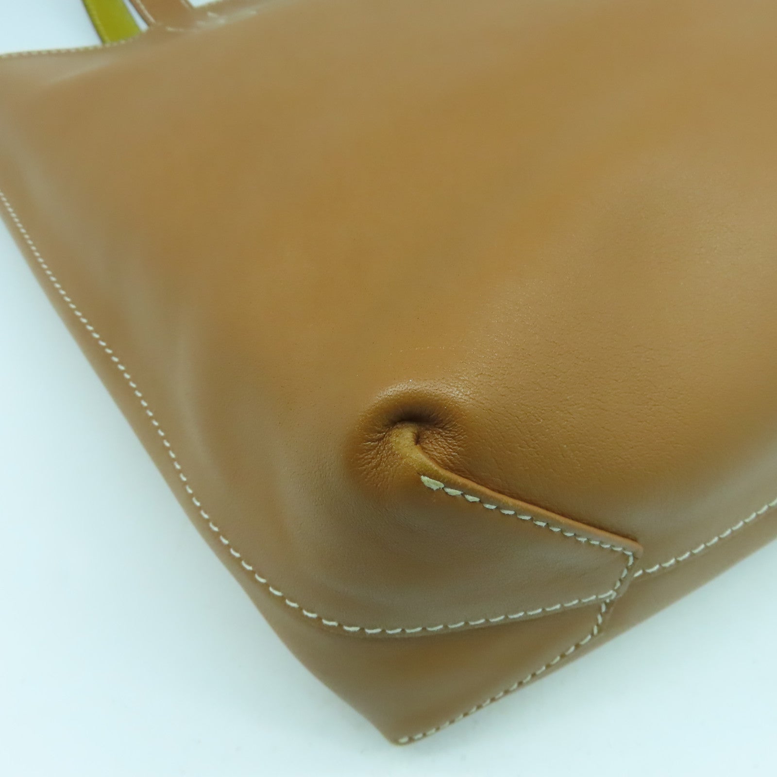 HERMES Swift皮革/Chamois皮革Double Sens肩背袋Gold經典駝色