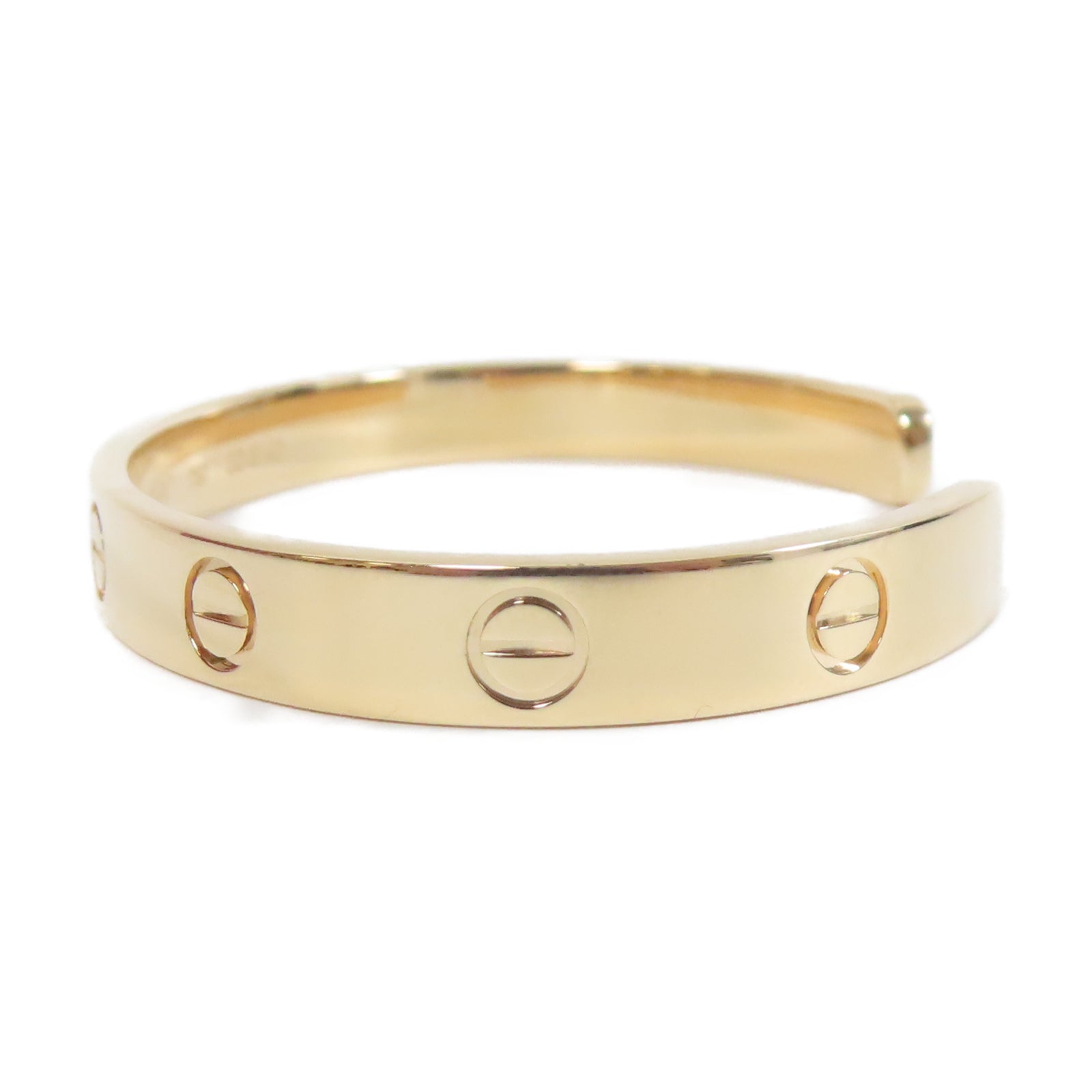 CARTIER 18K玫瑰金Love Bracelet手鐲金色Cartier#16