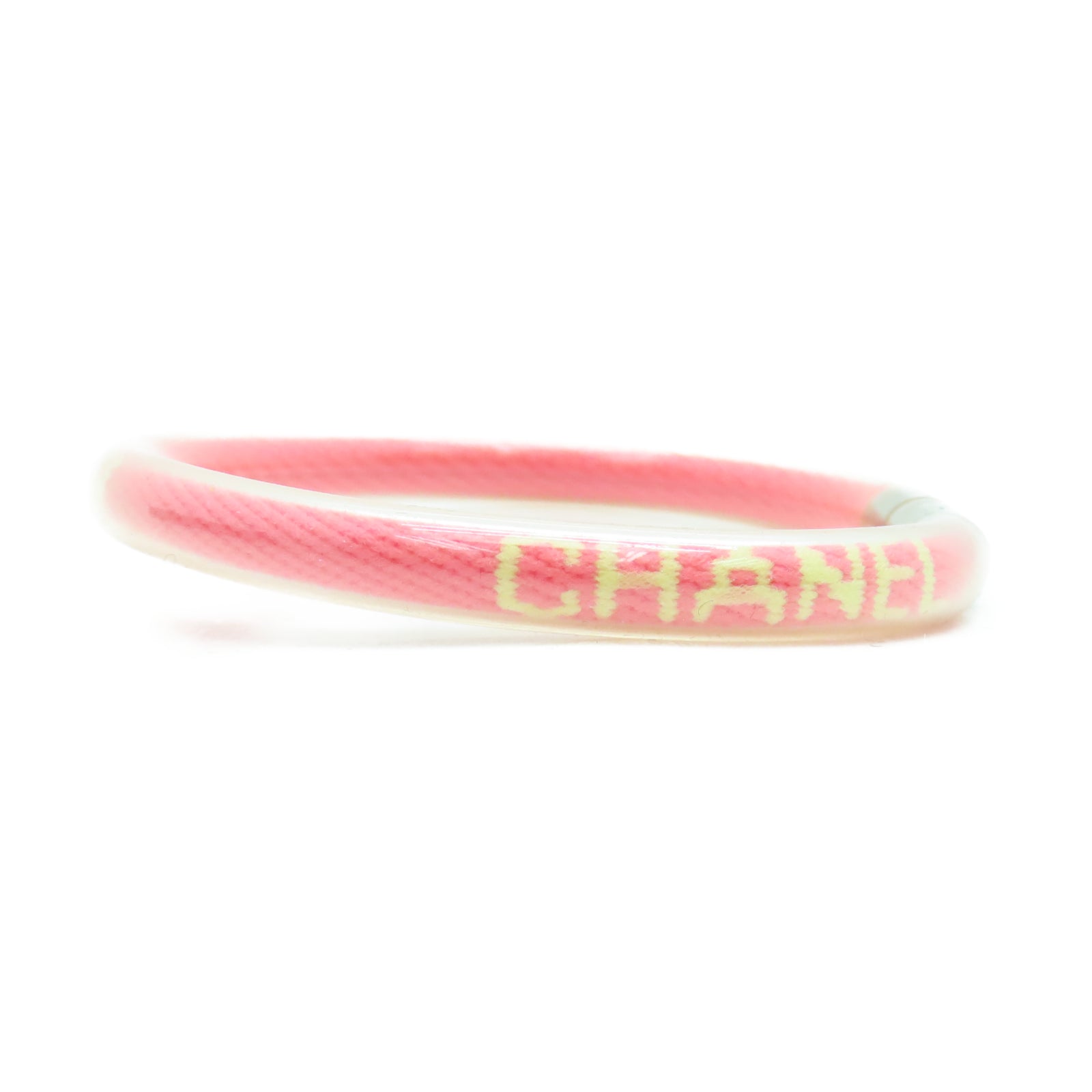 CHANEL PVC Bracelet手环粉红色