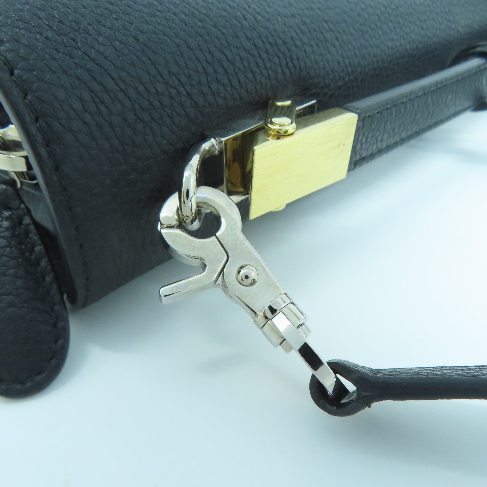 BALENCIAGA 【激減優惠】牛皮皮革Dix Cartable金扣/銀扣手挽肩背兩用袋黑色
